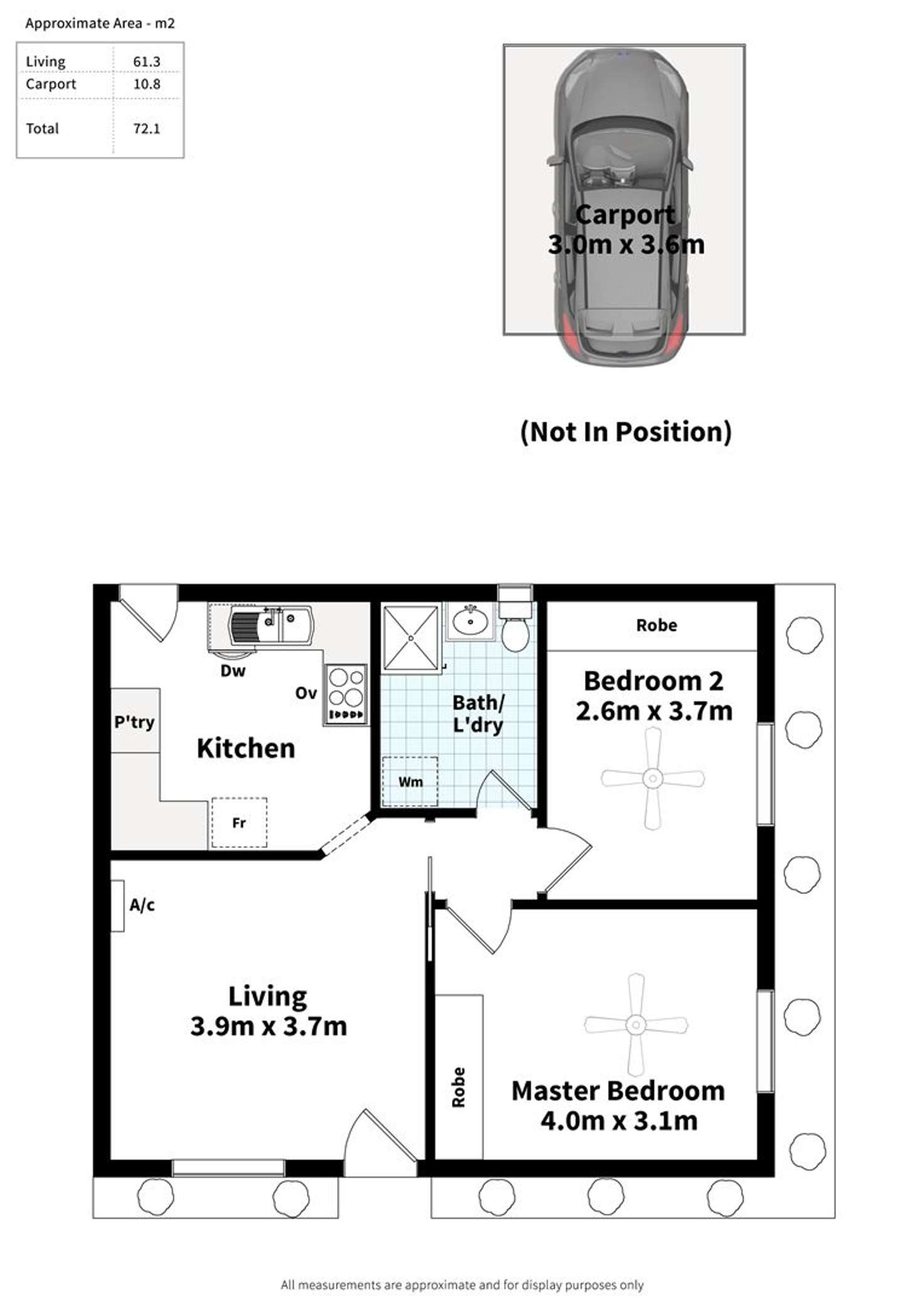 Floorplan of Homely unit listing, 1/19 Fourth Avenue, Ascot Park SA 5043