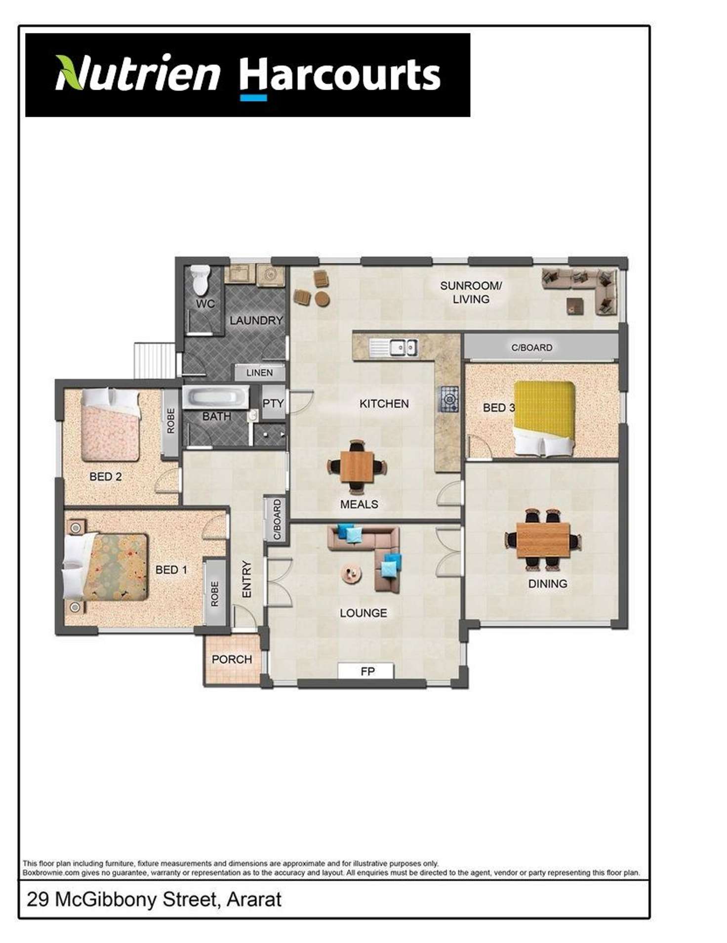 Floorplan of Homely house listing, 29 McGibbony Street, Ararat VIC 3377