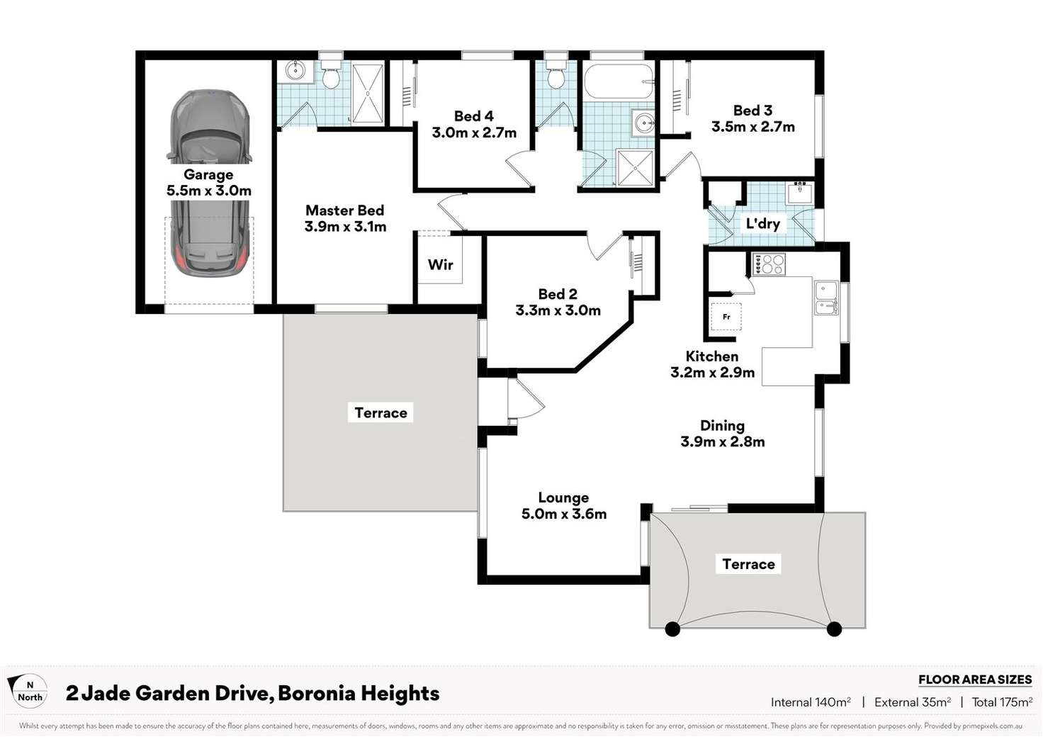 Floorplan of Homely house listing, 2 Jade Garden Drive, Boronia Heights QLD 4124