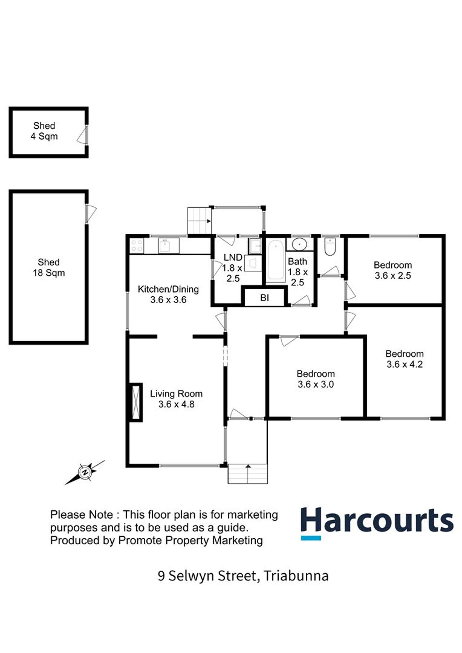 Floorplan of Homely house listing, 9 Selwyn Street, Triabunna TAS 7190