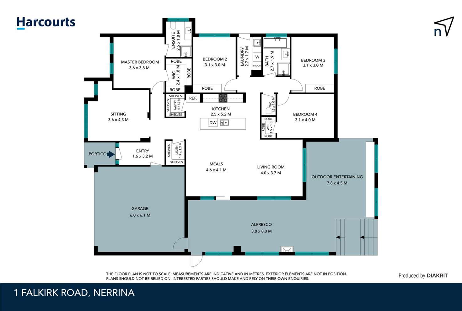 Floorplan of Homely house listing, 1 Falkirk Road, Nerrina VIC 3350