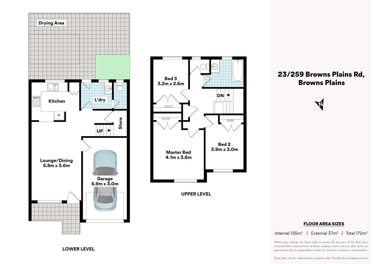 Floorplan of Homely townhouse listing, 23/259 Browns Plains Road, Browns Plains QLD 4118