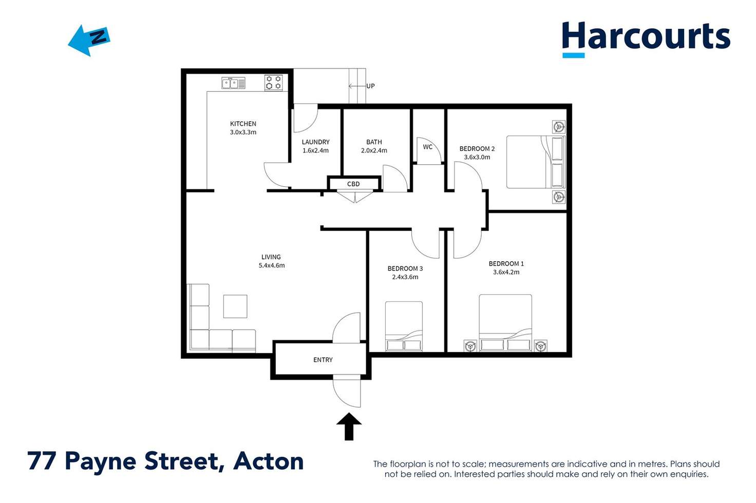 Floorplan of Homely house listing, 77 Payne Street, Acton TAS 7320