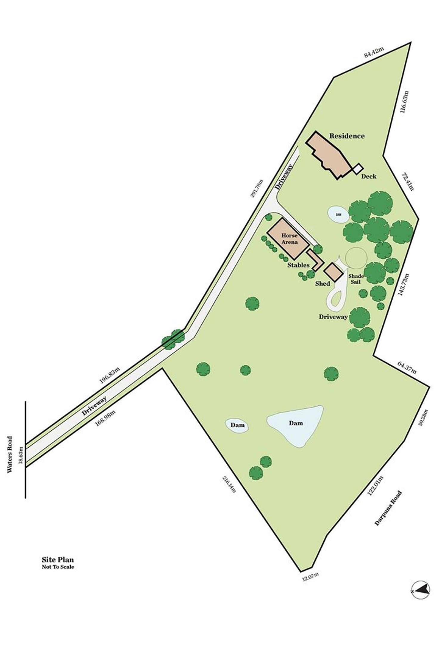 Floorplan of Homely acreageSemiRural listing, 42 Waters Road, Mount George SA 5155