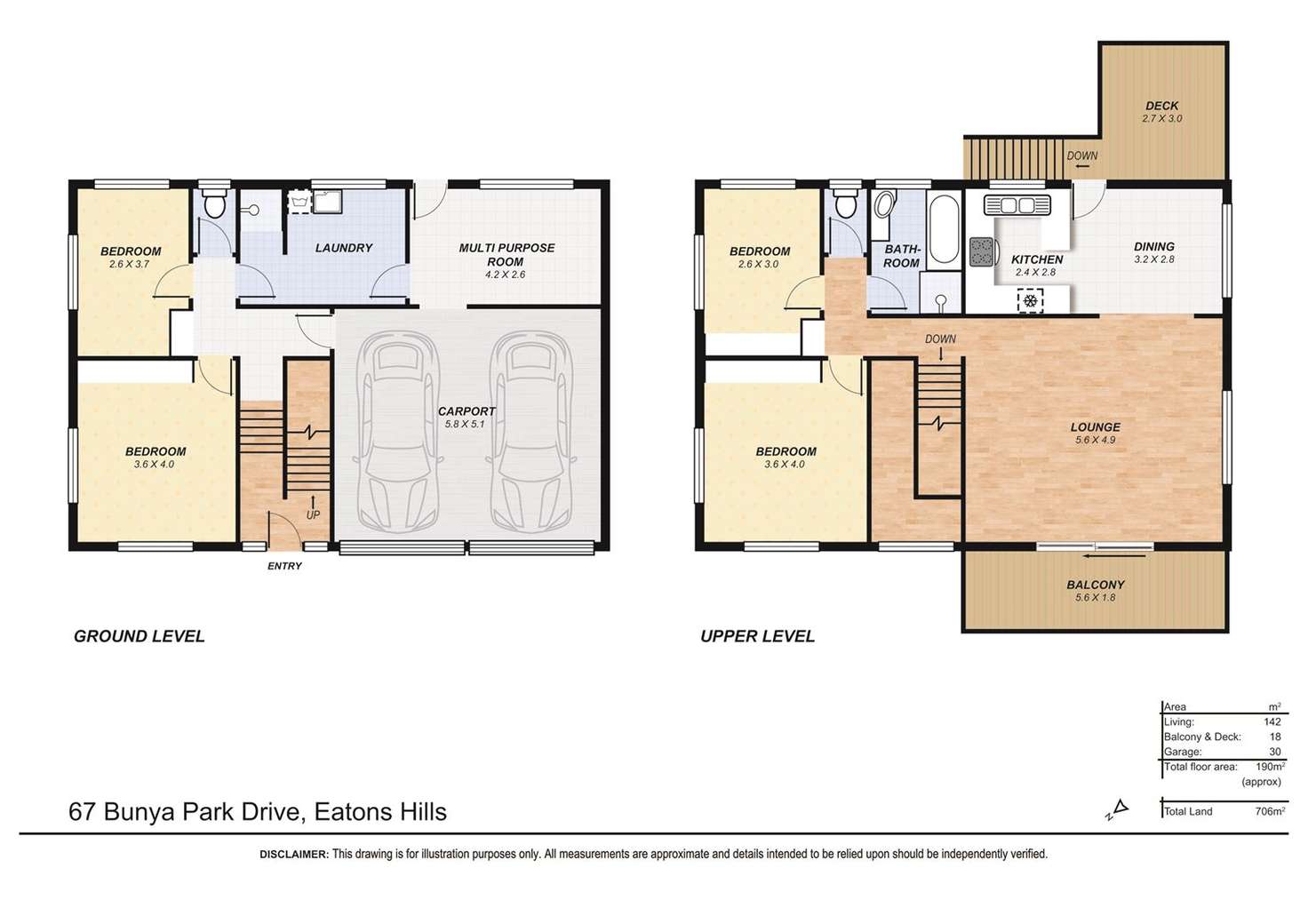 Floorplan of Homely house listing, 67 Bunya Park Drive, Eatons Hill QLD 4037