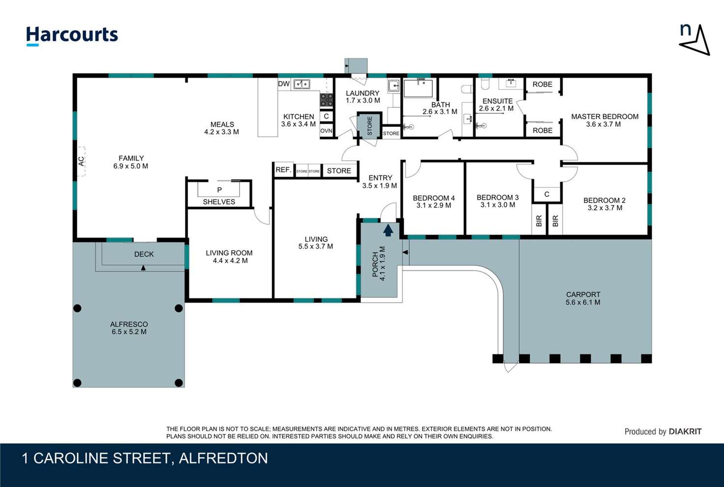 Floorplan of Homely house listing, 1 Caroline Street, Alfredton VIC 3350
