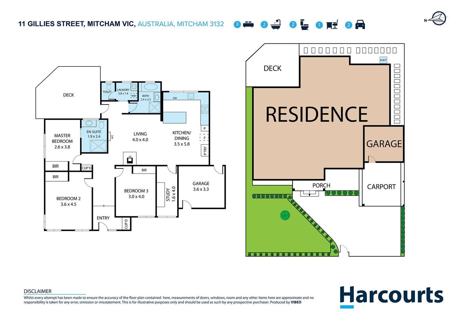 Floorplan of Homely house listing, 11 Gillies Street, Mitcham VIC 3132