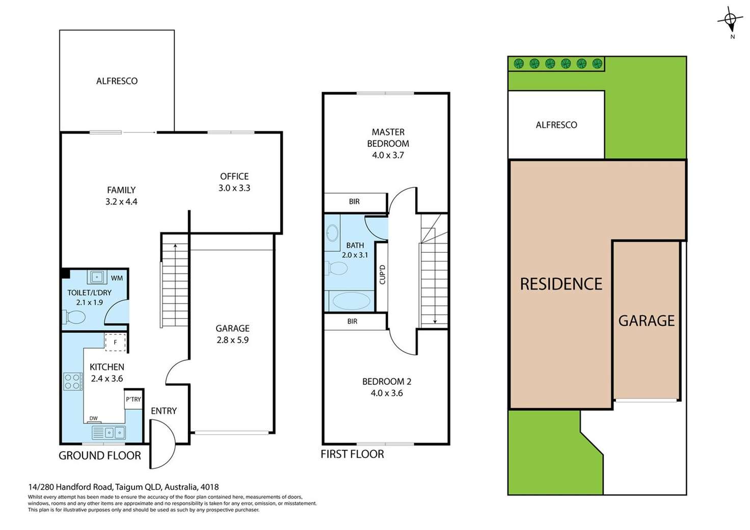 Floorplan of Homely townhouse listing, 14/280 Handford Road, Taigum QLD 4018