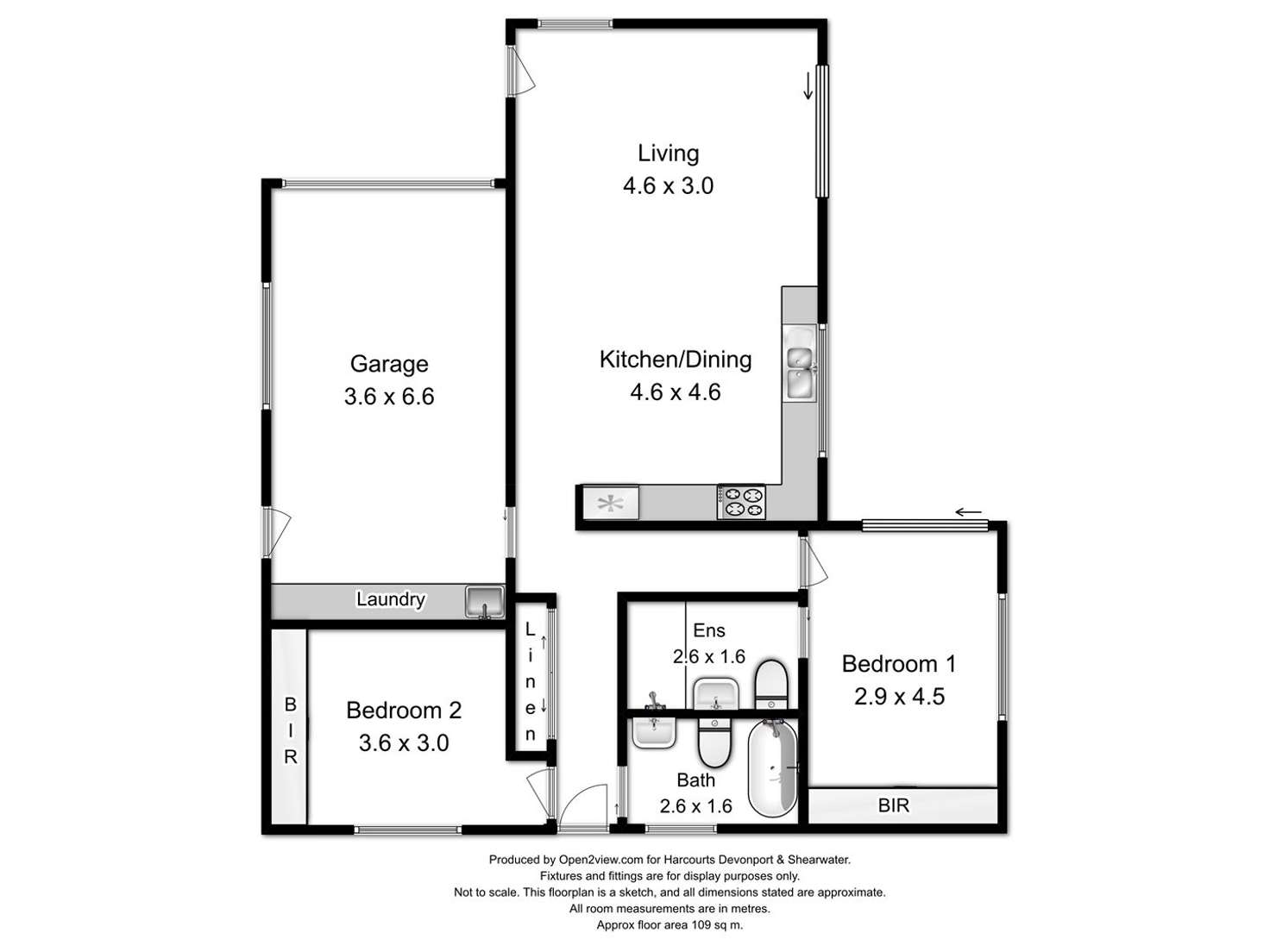 Floorplan of Homely unit listing, 5-7/22 Alberta Street, Latrobe TAS 7307