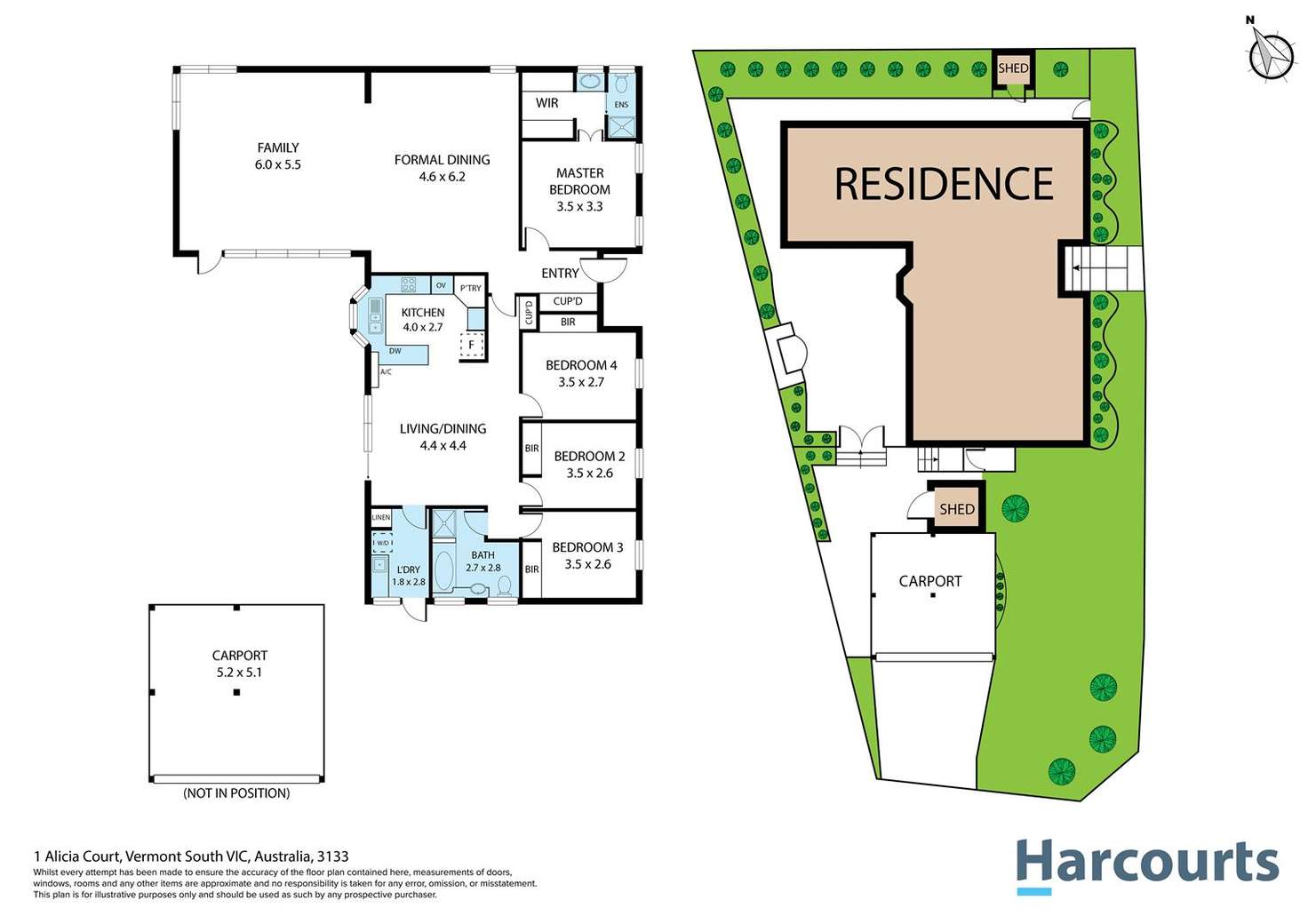 Floorplan of Homely house listing, 1 Alicia Court, Vermont South VIC 3133