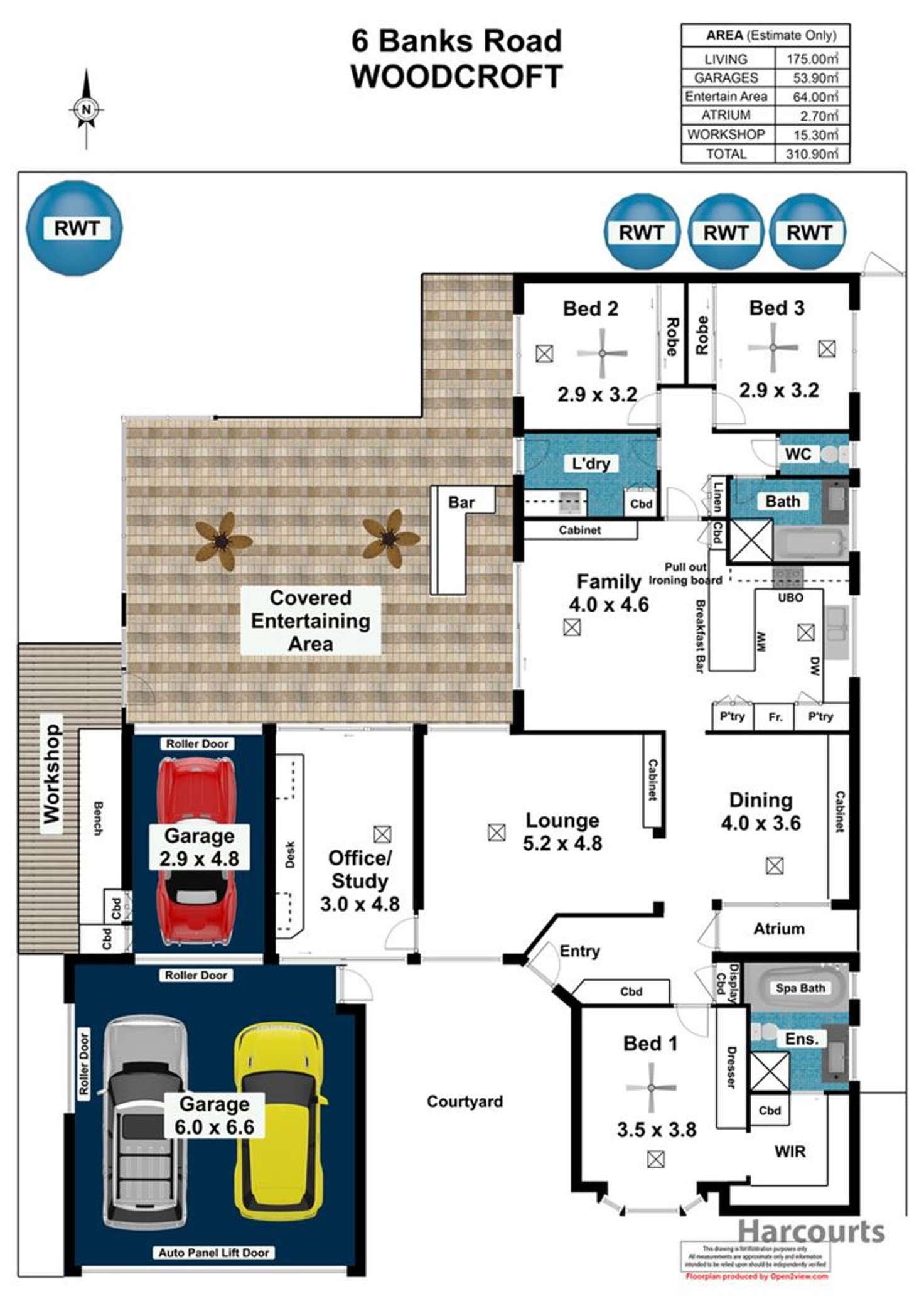 Floorplan of Homely house listing, 6 Banks Road, Woodcroft SA 5162
