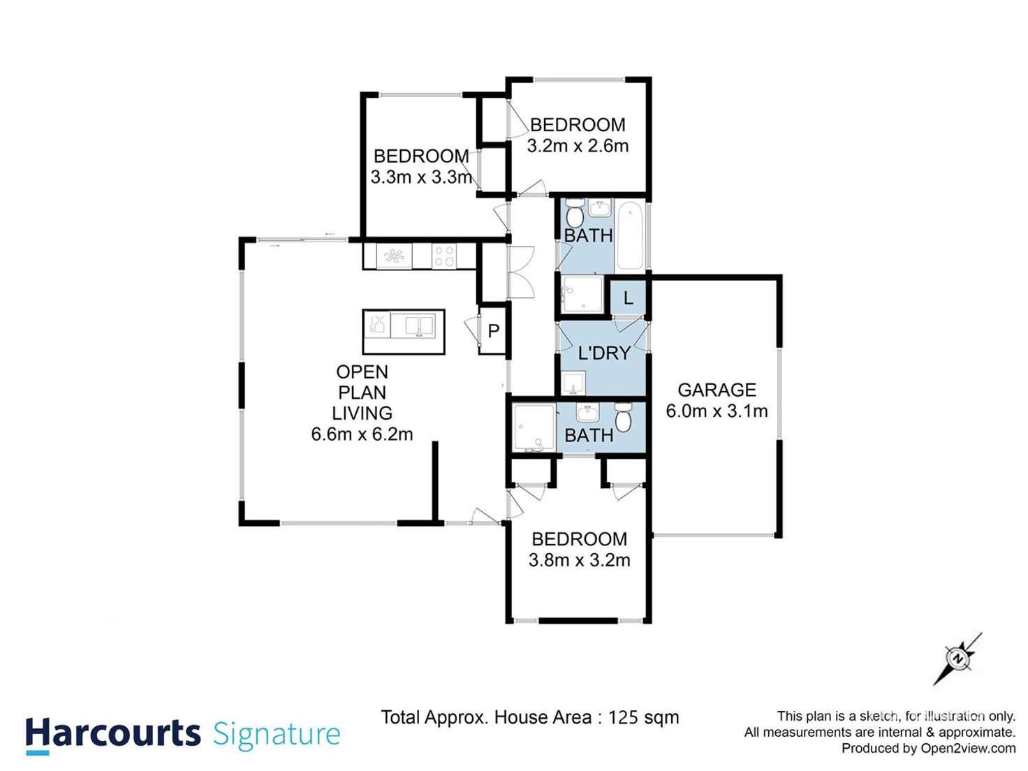 Floorplan of Homely house listing, 23 Heron Crescent, Midway Point TAS 7171