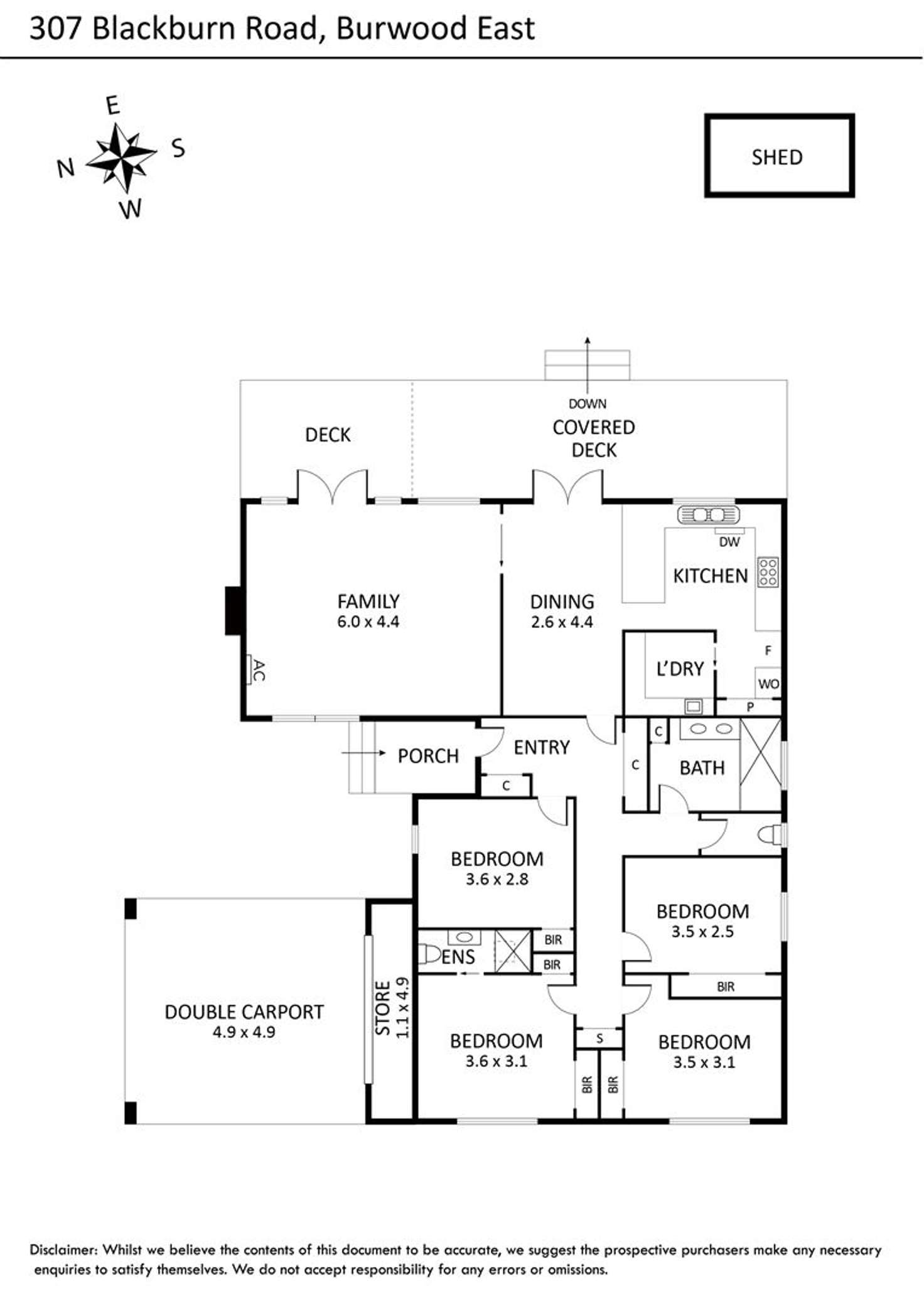 Floorplan of Homely house listing, 307 Blackburn Road, Burwood East VIC 3151