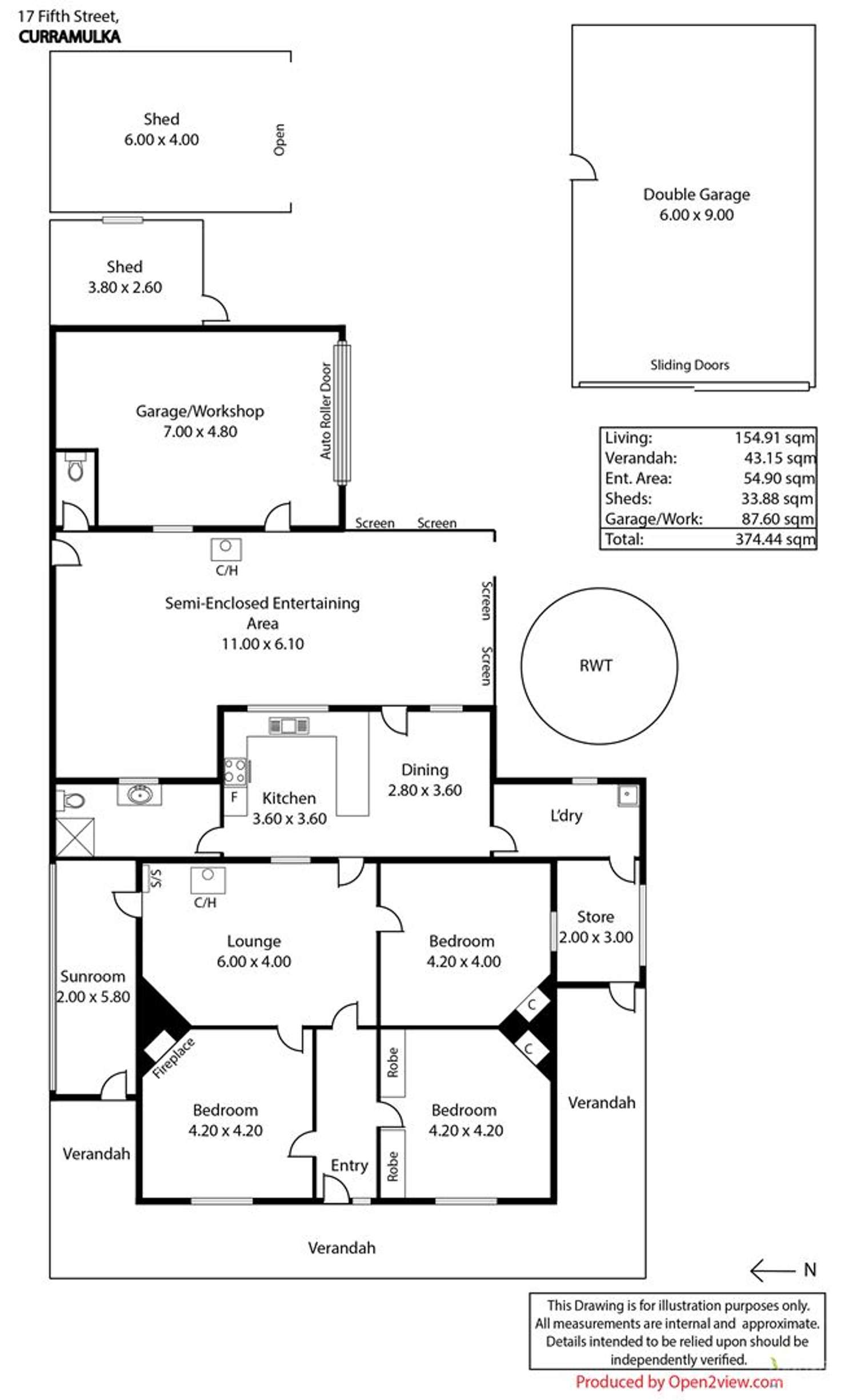 Floorplan of Homely house listing, 17 Fifth Street, Curramulka SA 5580