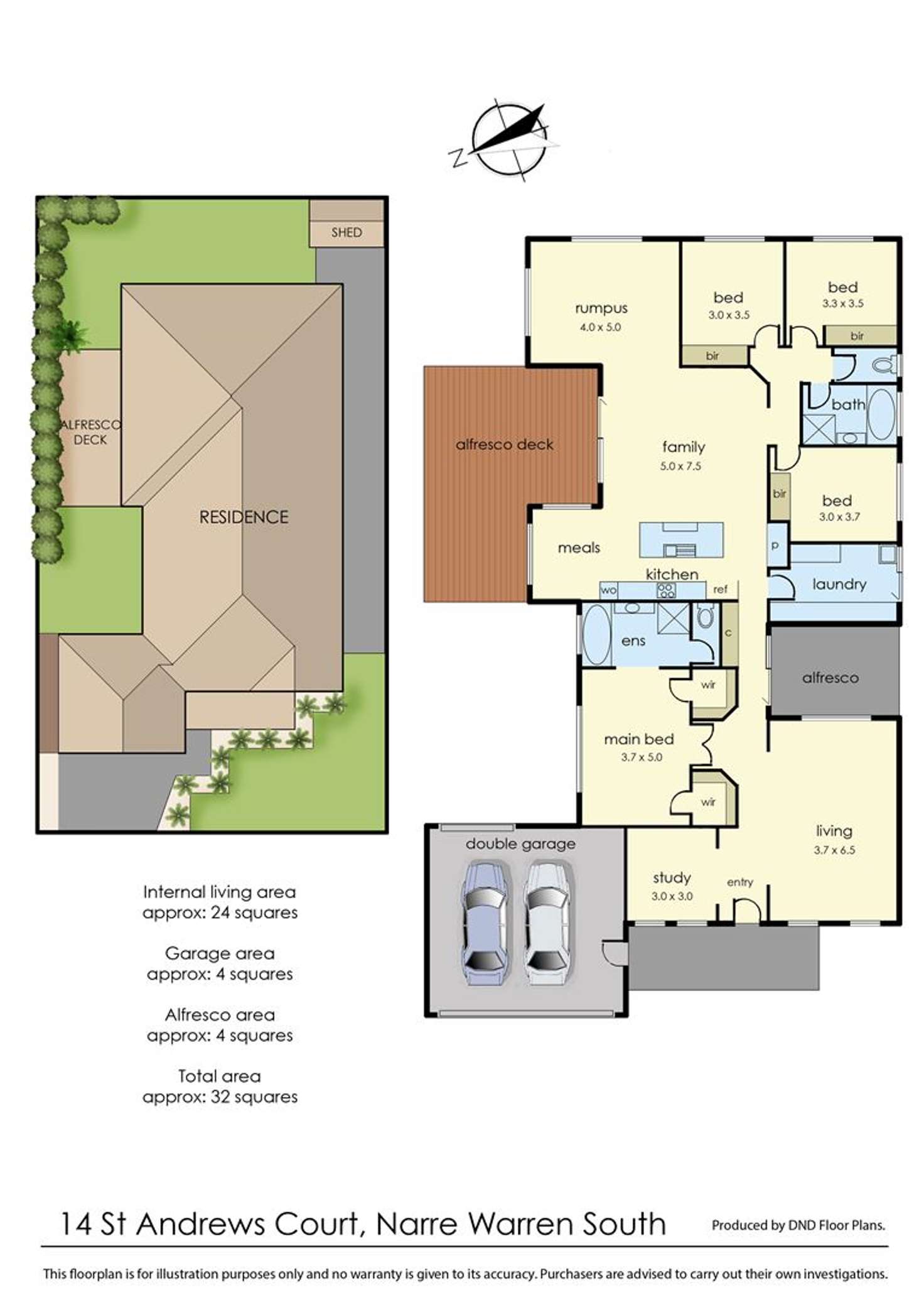 Floorplan of Homely house listing, 14 St. Andrews Court, Narre Warren South VIC 3805