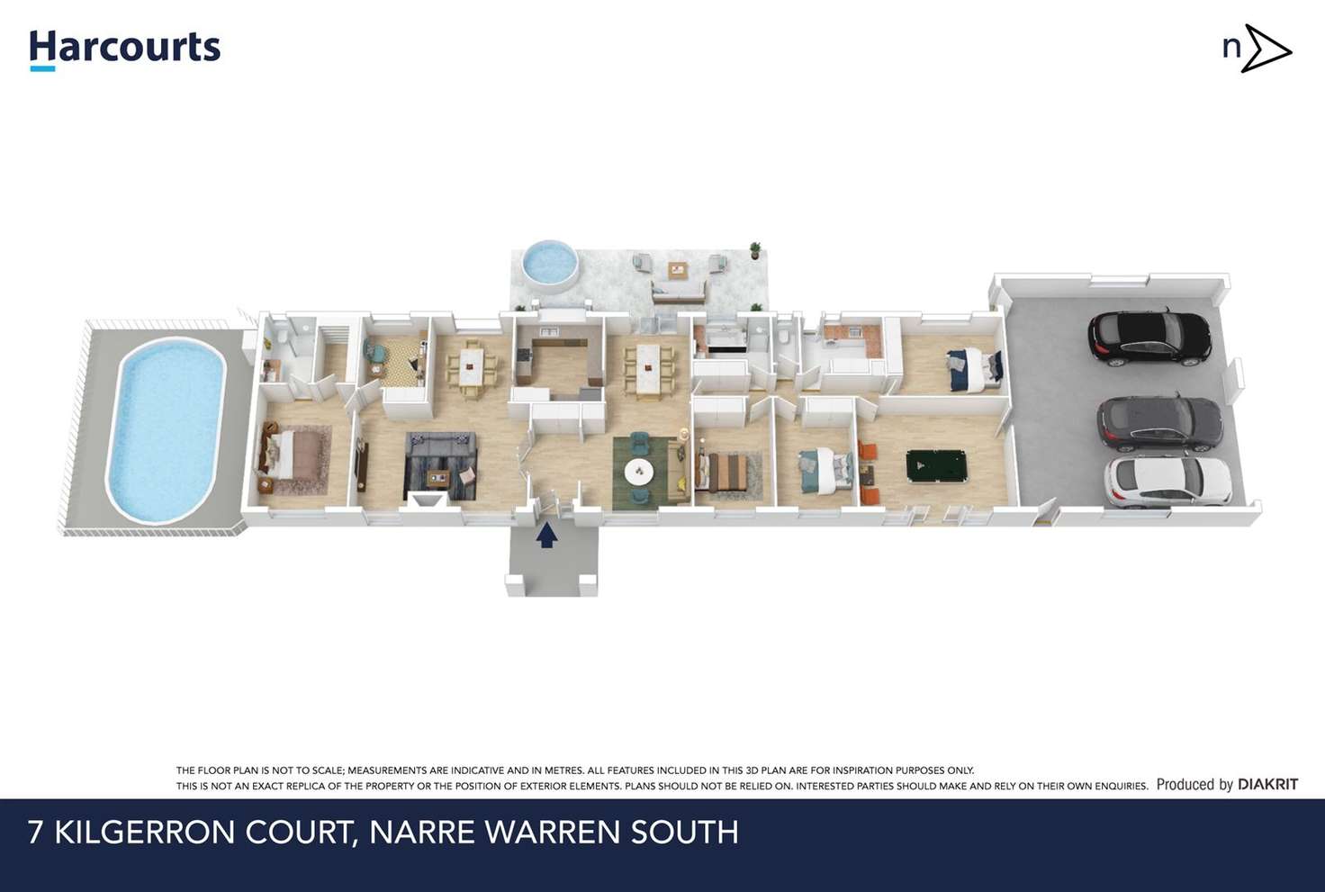 Floorplan of Homely house listing, 7 Kilgerron Court, Narre Warren South VIC 3805