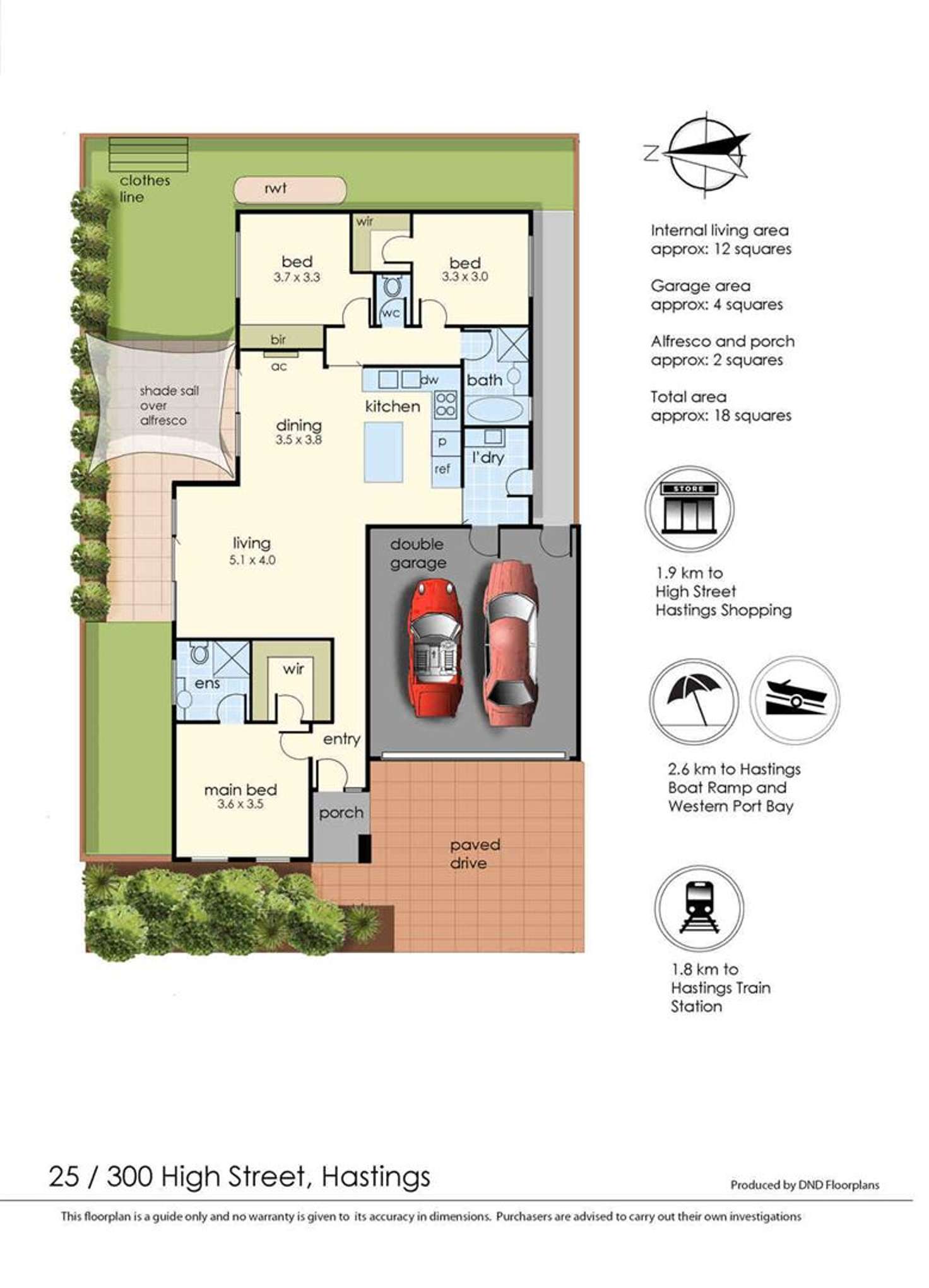 Floorplan of Homely unit listing, 25/300 High Street, Hastings VIC 3915