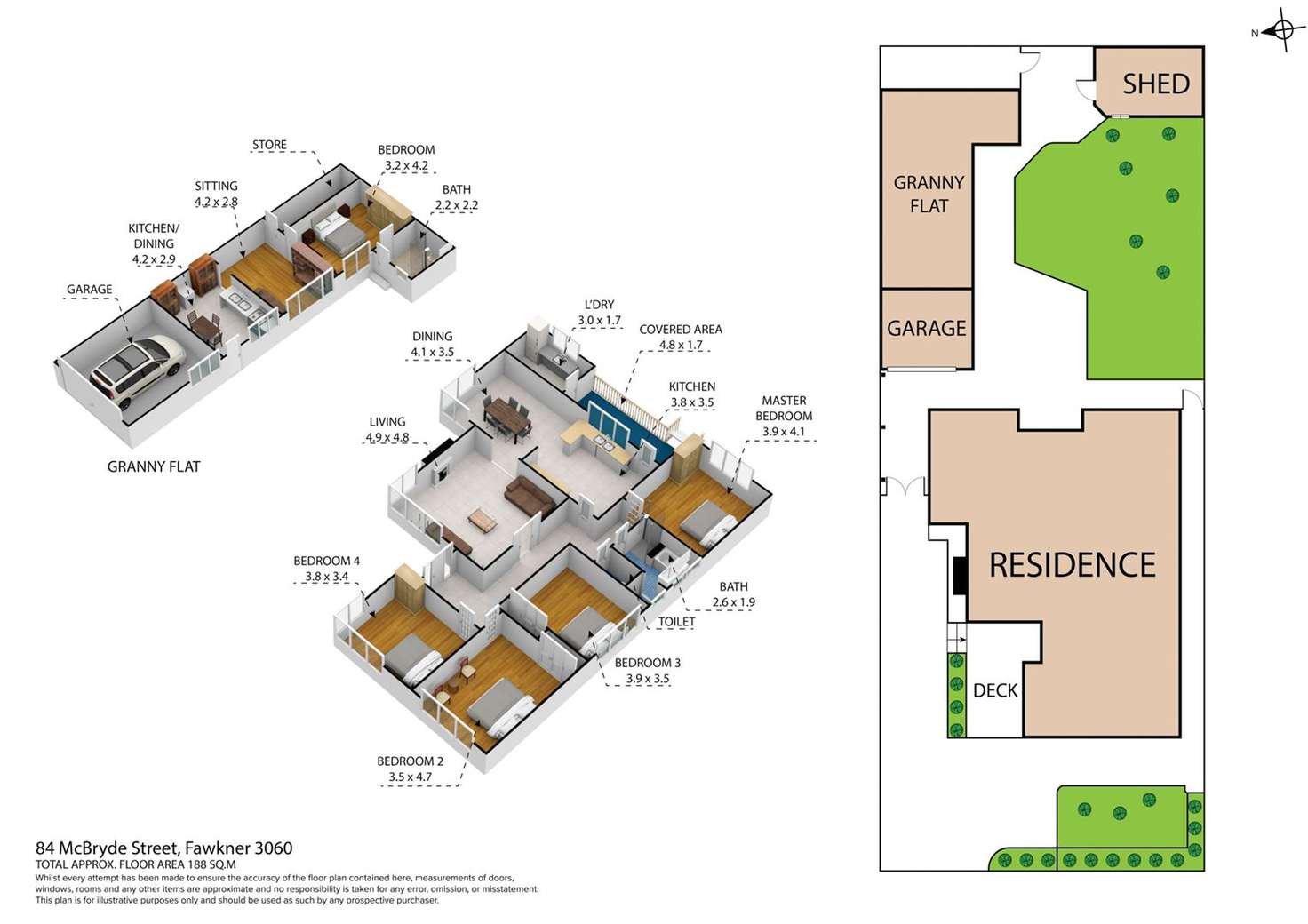 Floorplan of Homely house listing, 84 Mcbryde Street, Fawkner VIC 3060