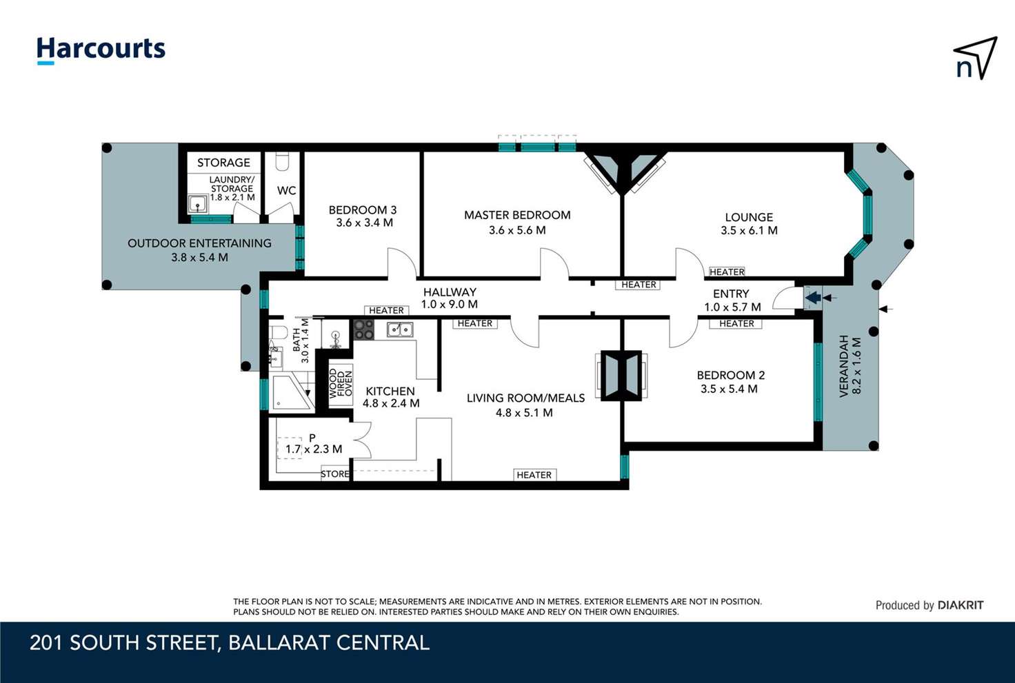 Floorplan of Homely house listing, 201 South Street, Ballarat Central VIC 3350