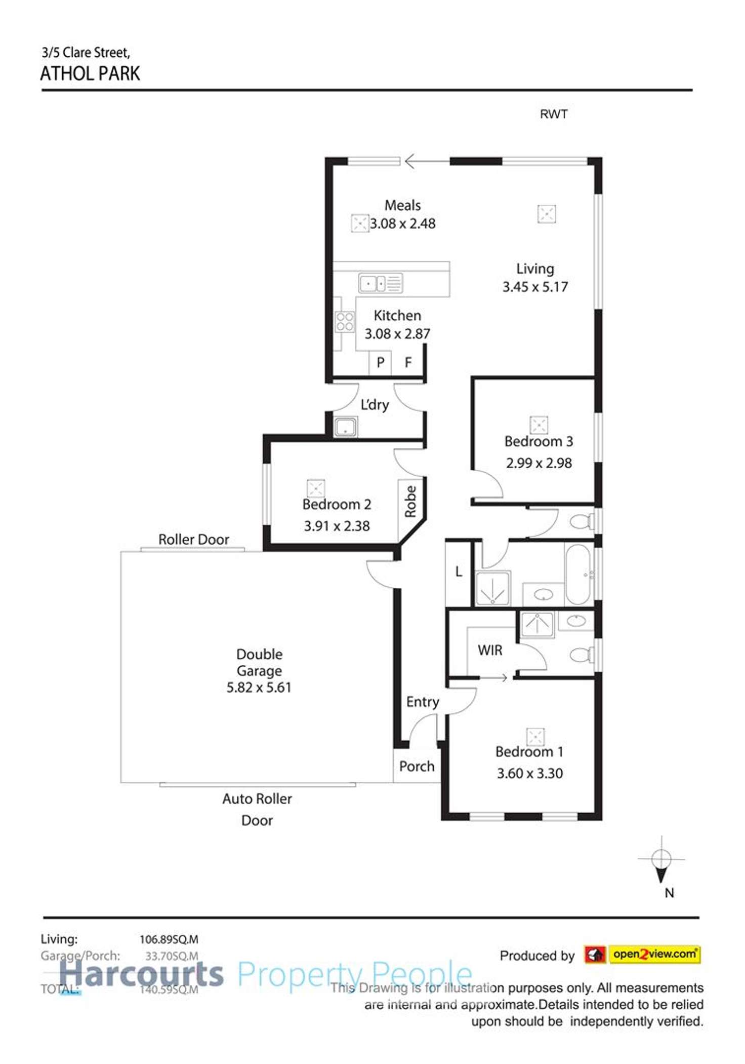 Floorplan of Homely house listing, 3/5 Clare Street, Athol Park SA 5012