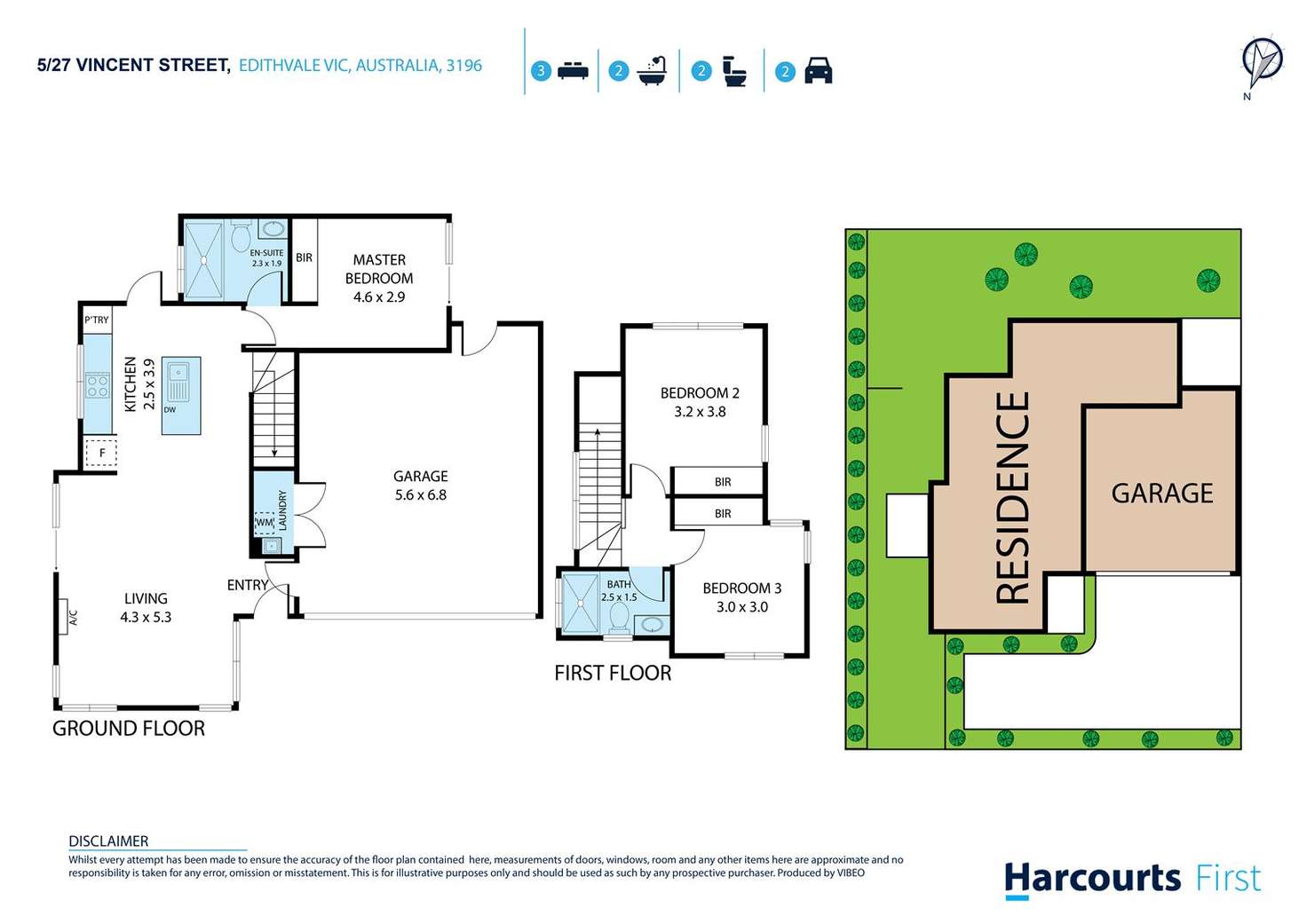 Floorplan of Homely townhouse listing, 5/27 Vincent Street, Edithvale VIC 3196