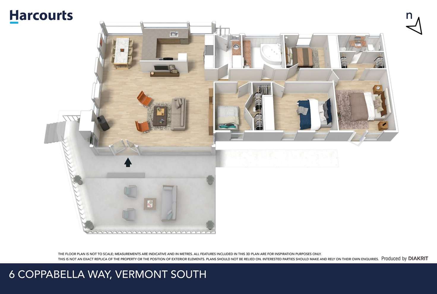 Floorplan of Homely house listing, 6 Coppabella Way, Vermont South VIC 3133