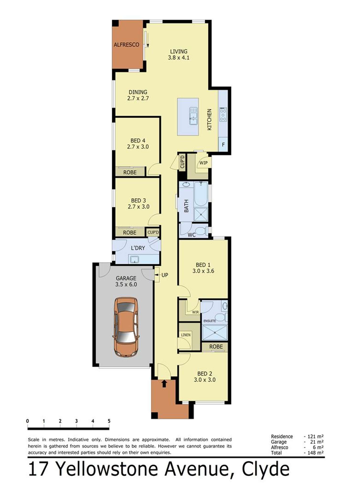 Floorplan of Homely house listing, 17 Yellowstone Avenue, Clyde VIC 3978