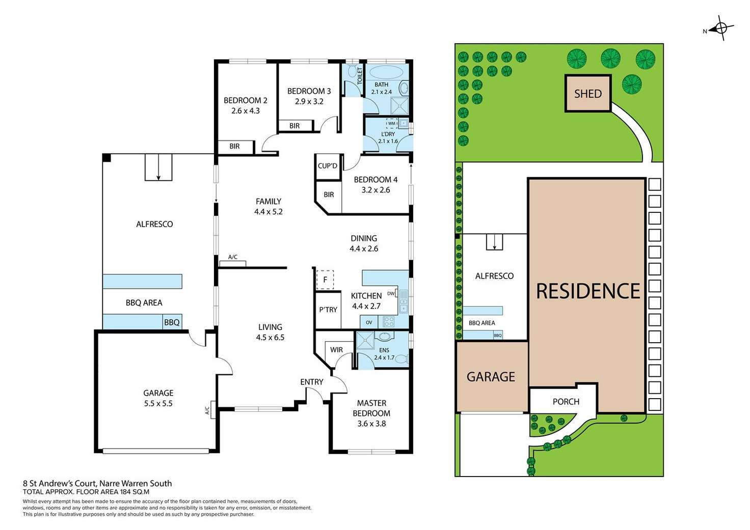 Floorplan of Homely house listing, 8 St Andrews Court, Narre Warren South VIC 3805