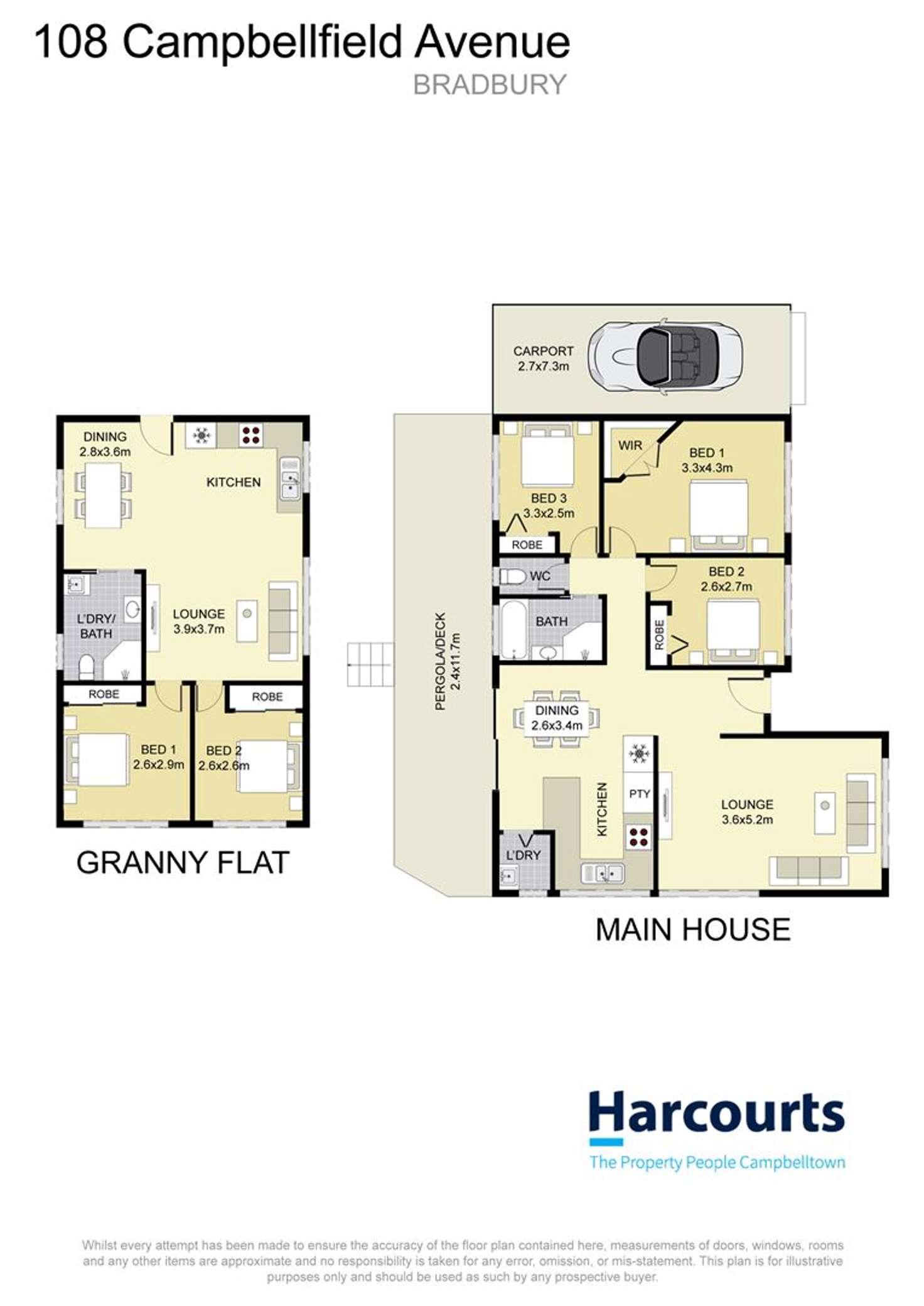 Floorplan of Homely house listing, 108 Campbellfield Avenue, Bradbury NSW 2560