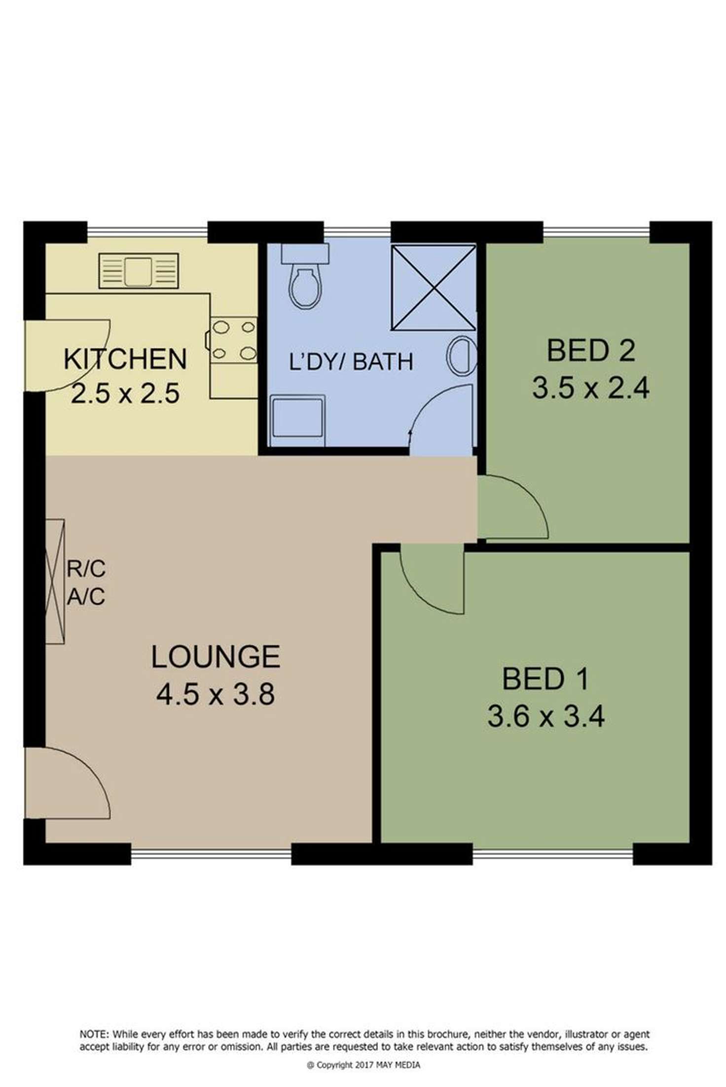 Floorplan of Homely unit listing, 1/4A First Avenue, Woodville Gardens SA 5012