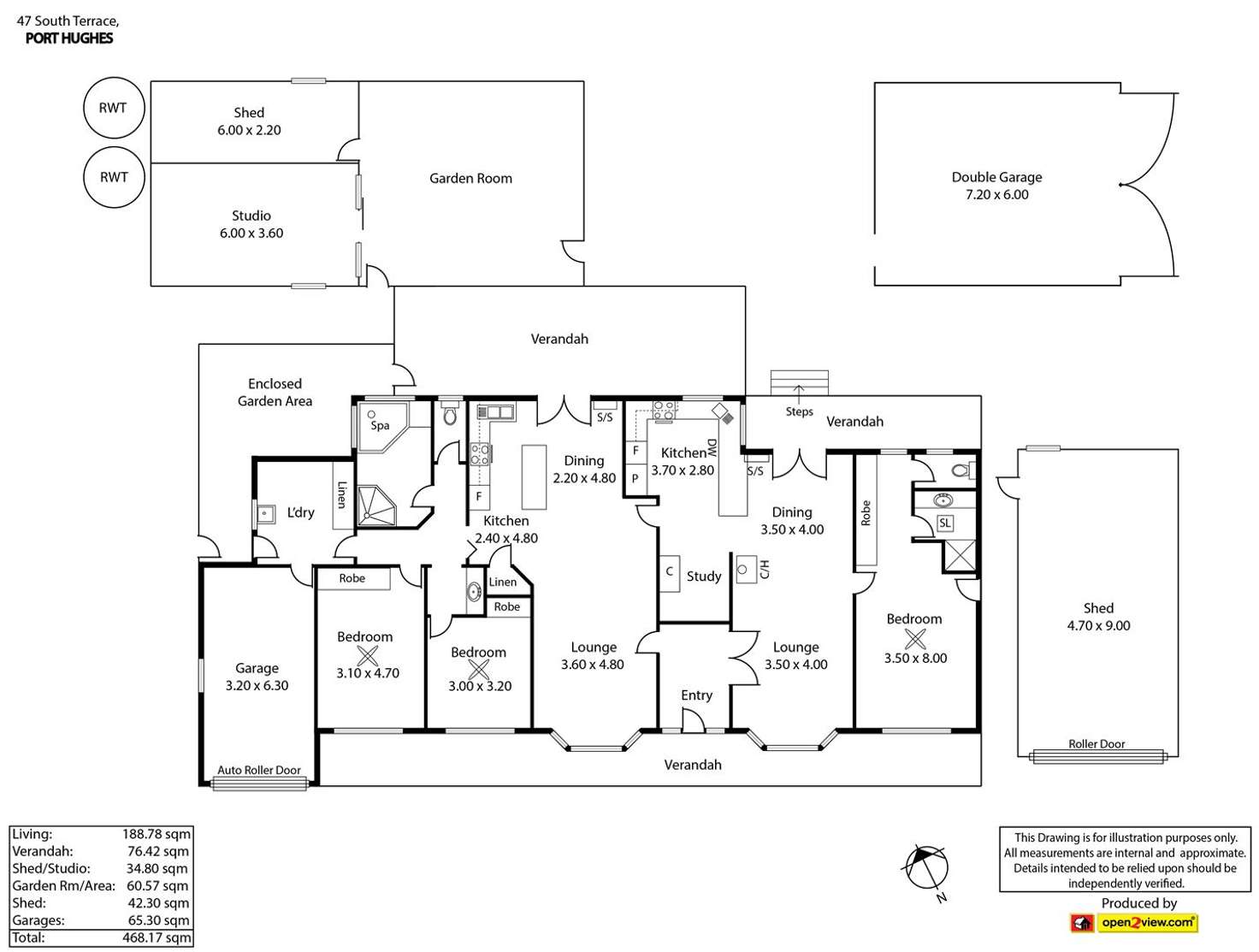 Floorplan of Homely house listing, 47 South Tce, Port Hughes SA 5558