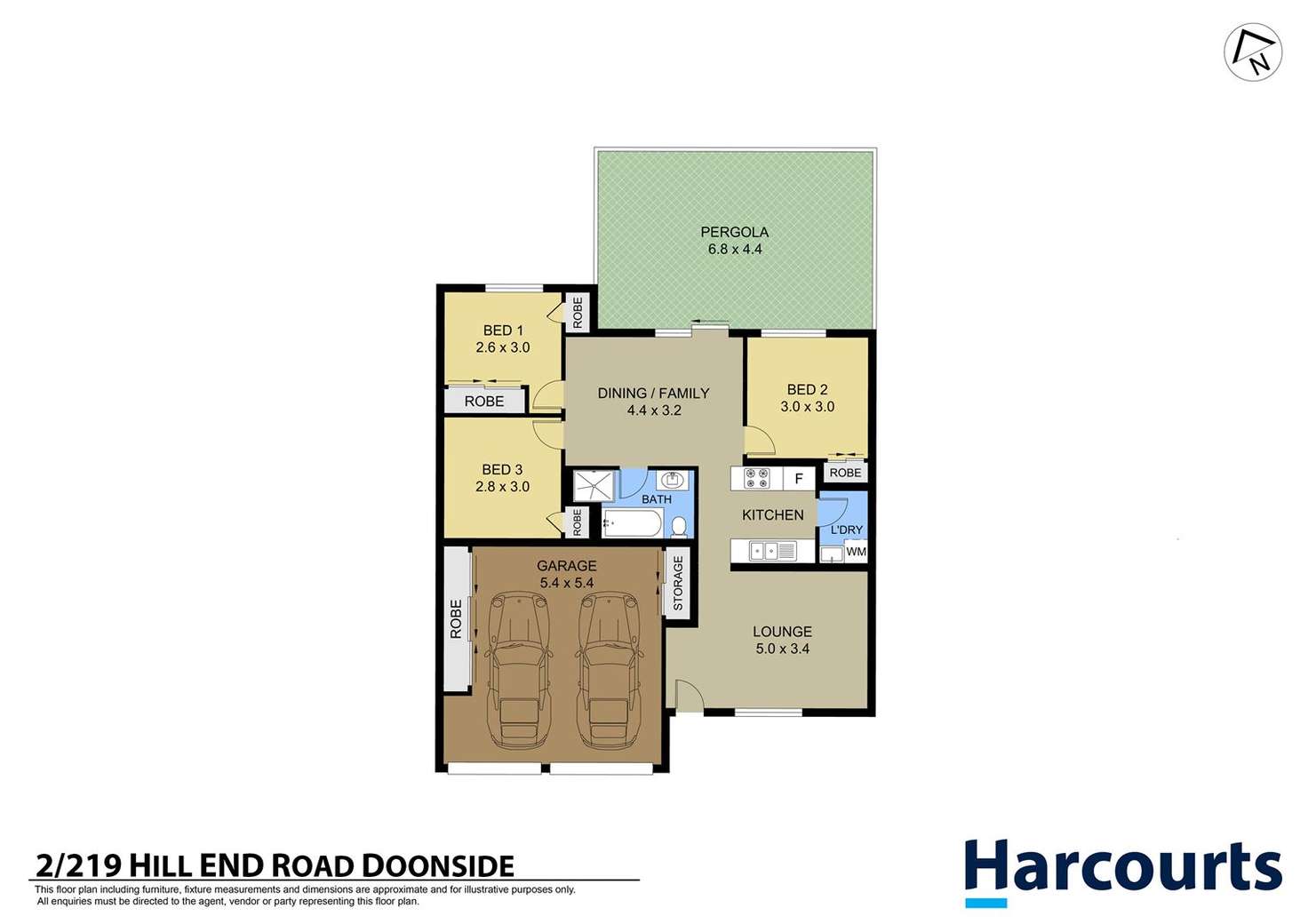 Floorplan of Homely villa listing, 2/219 Hill End Road, Doonside NSW 2767