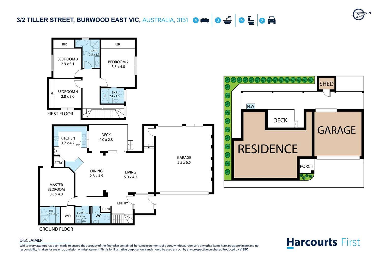 Floorplan of Homely townhouse listing, 3/2 Tiller Street, Burwood East VIC 3151