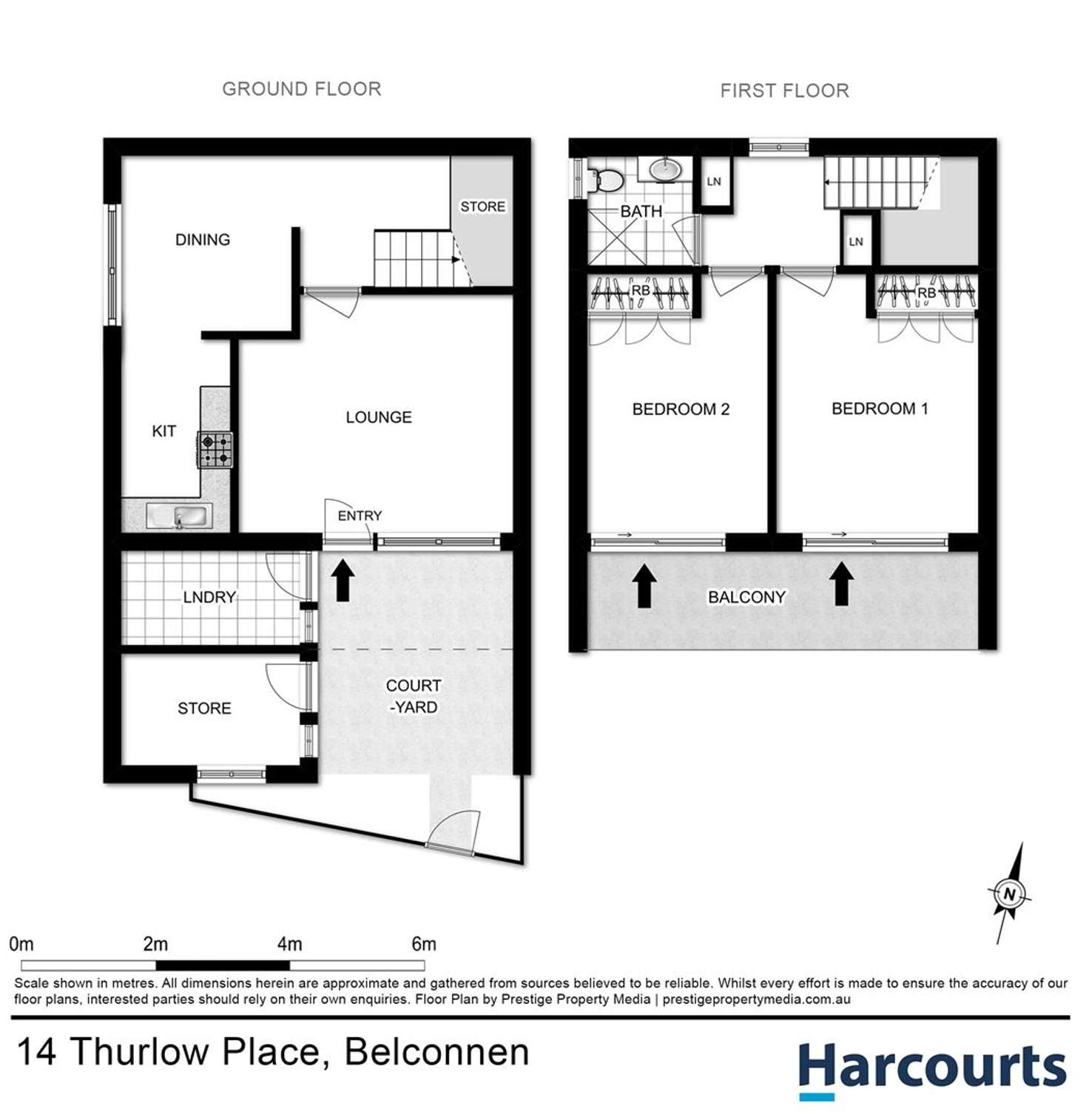 Floorplan of Homely townhouse listing, 7/14 Thurlow Place, Belconnen ACT 2617