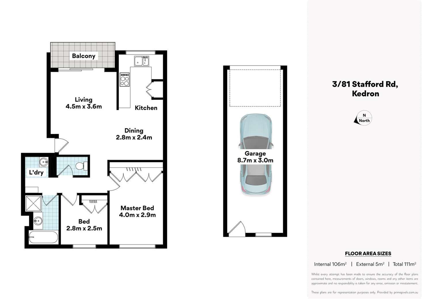 Floorplan of Homely unit listing, 3/81 Stafford Road, Kedron QLD 4031