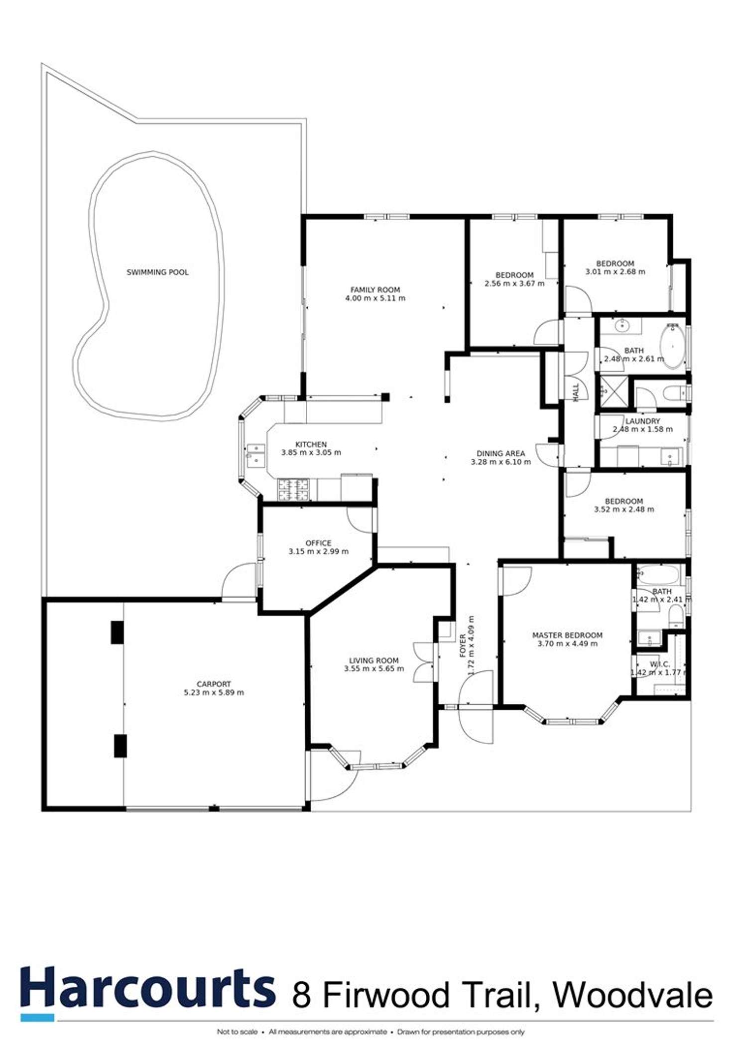 Floorplan of Homely house listing, 8 Firwood Trail, Woodvale WA 6026