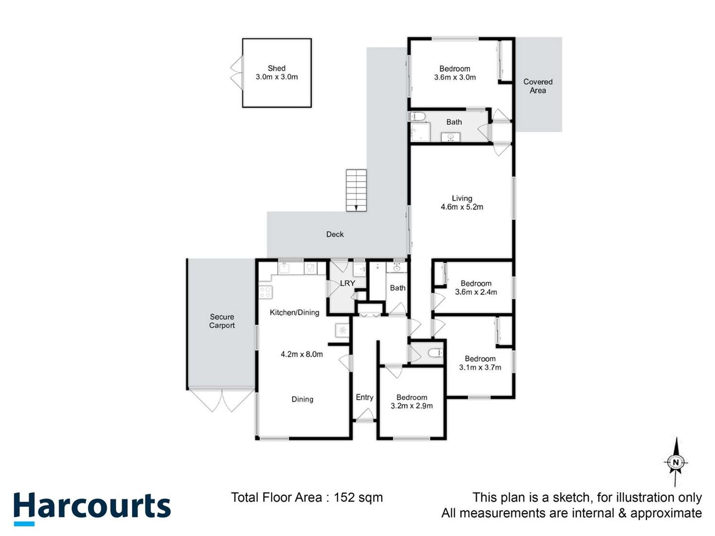 Floorplan of Homely house listing, 55 Kerria Road, Risdon Vale TAS 7016