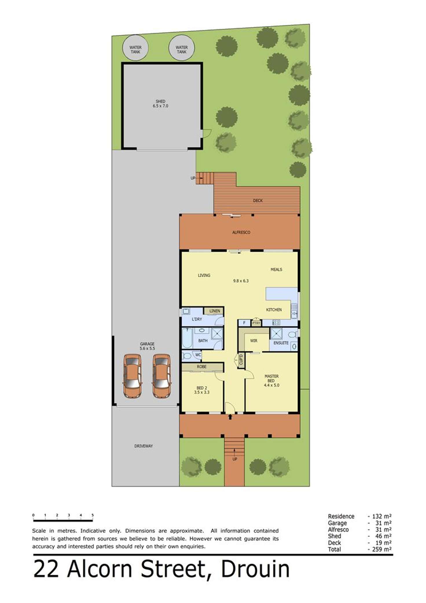 Floorplan of Homely house listing, 22 Alcorn Street, Drouin VIC 3818