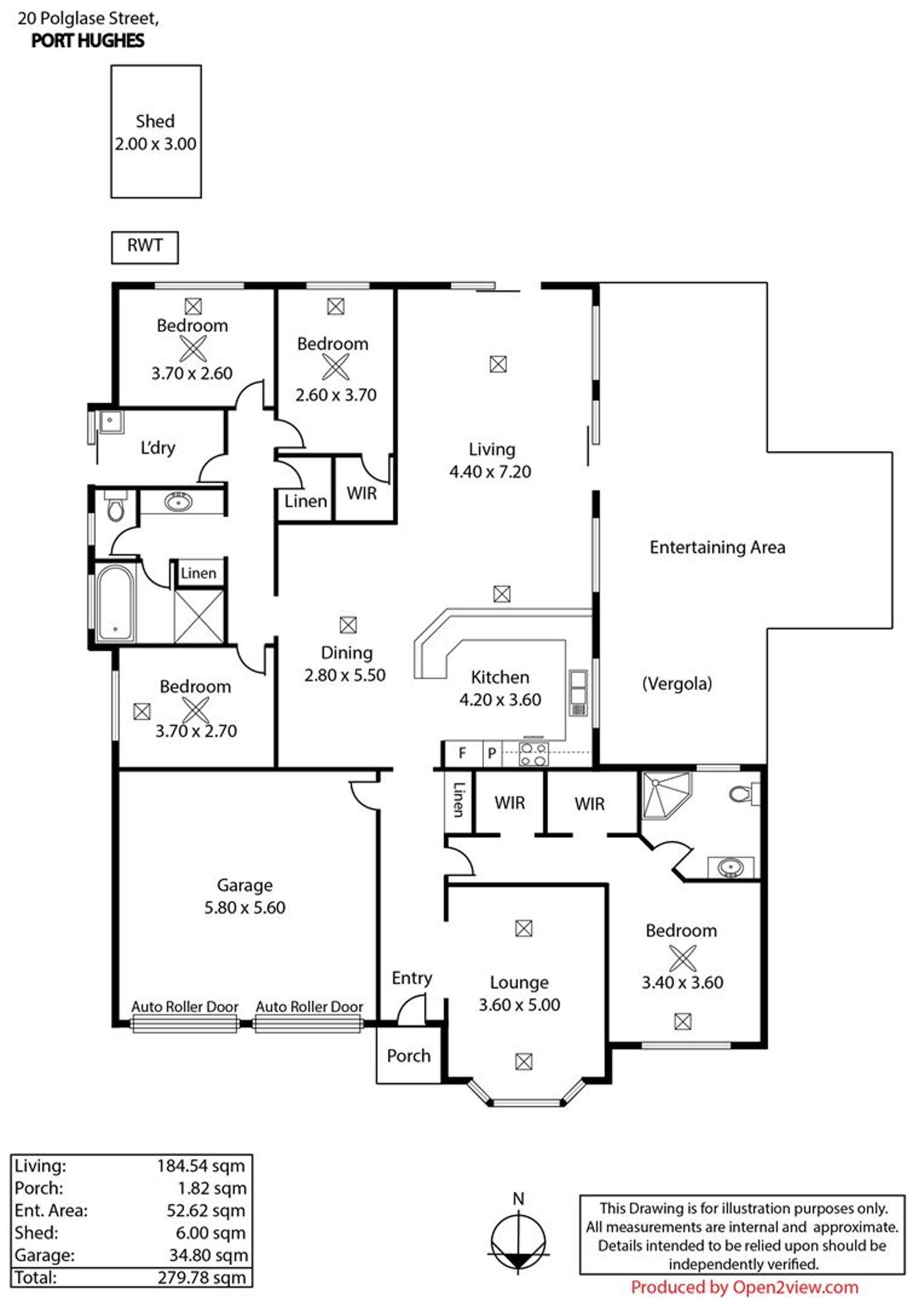 Floorplan of Homely house listing, 20 Polglase Street, Port Hughes SA 5558