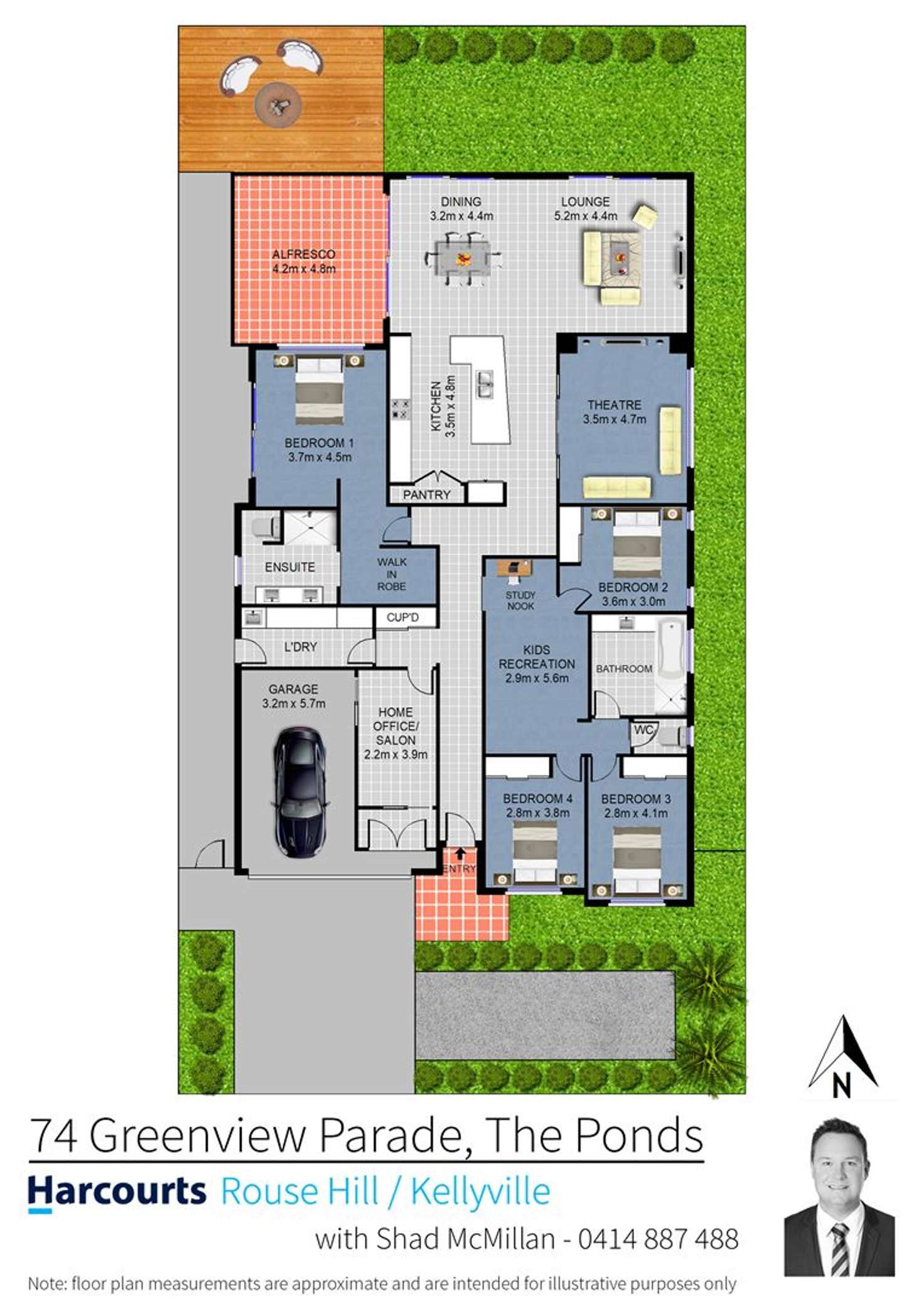 Floorplan of Homely house listing, 74 Greenview Parade, The Ponds NSW 2769