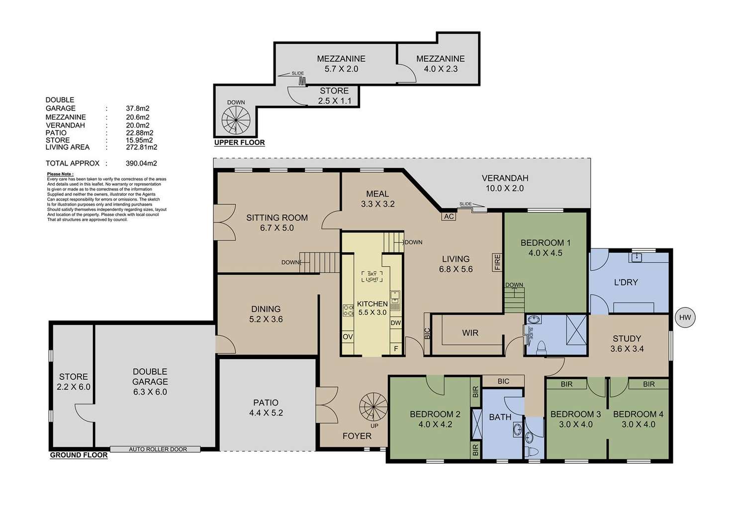 Floorplan of Homely house listing, 4 Fern Road, Crafers West SA 5152