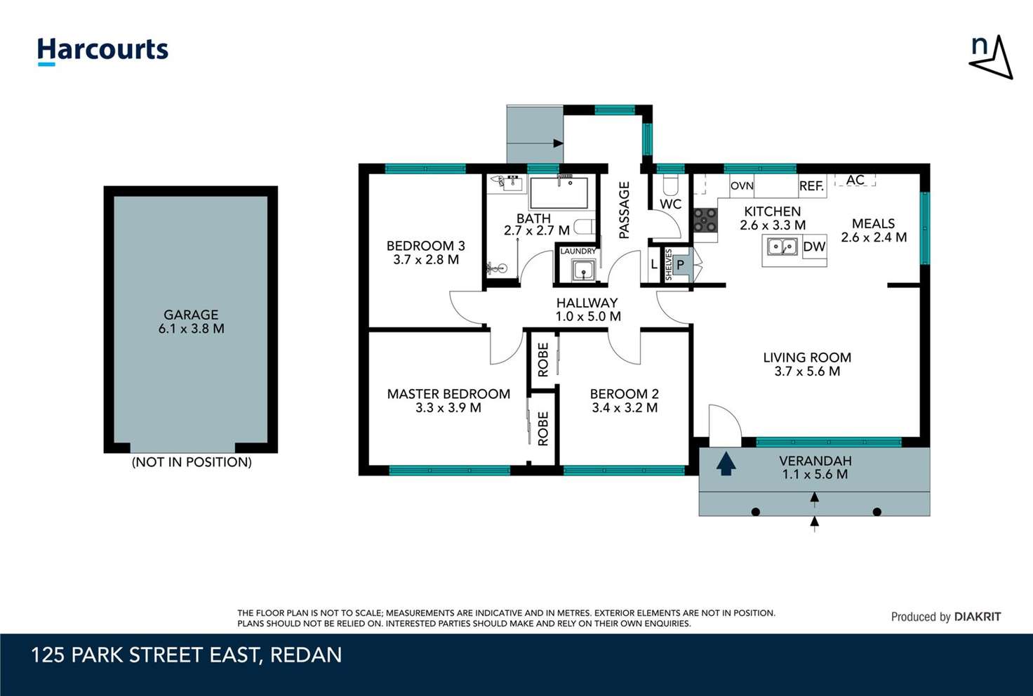 Floorplan of Homely house listing, 125 Park Street East, Redan VIC 3350