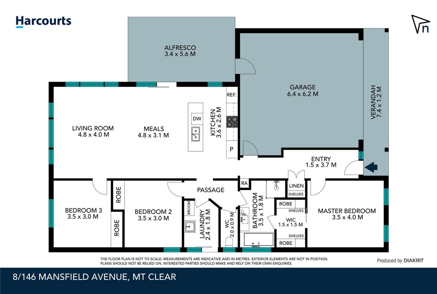 Floorplan of Homely townhouse listing, 8/146 Mansfield Avenue, Mount Clear VIC 3350