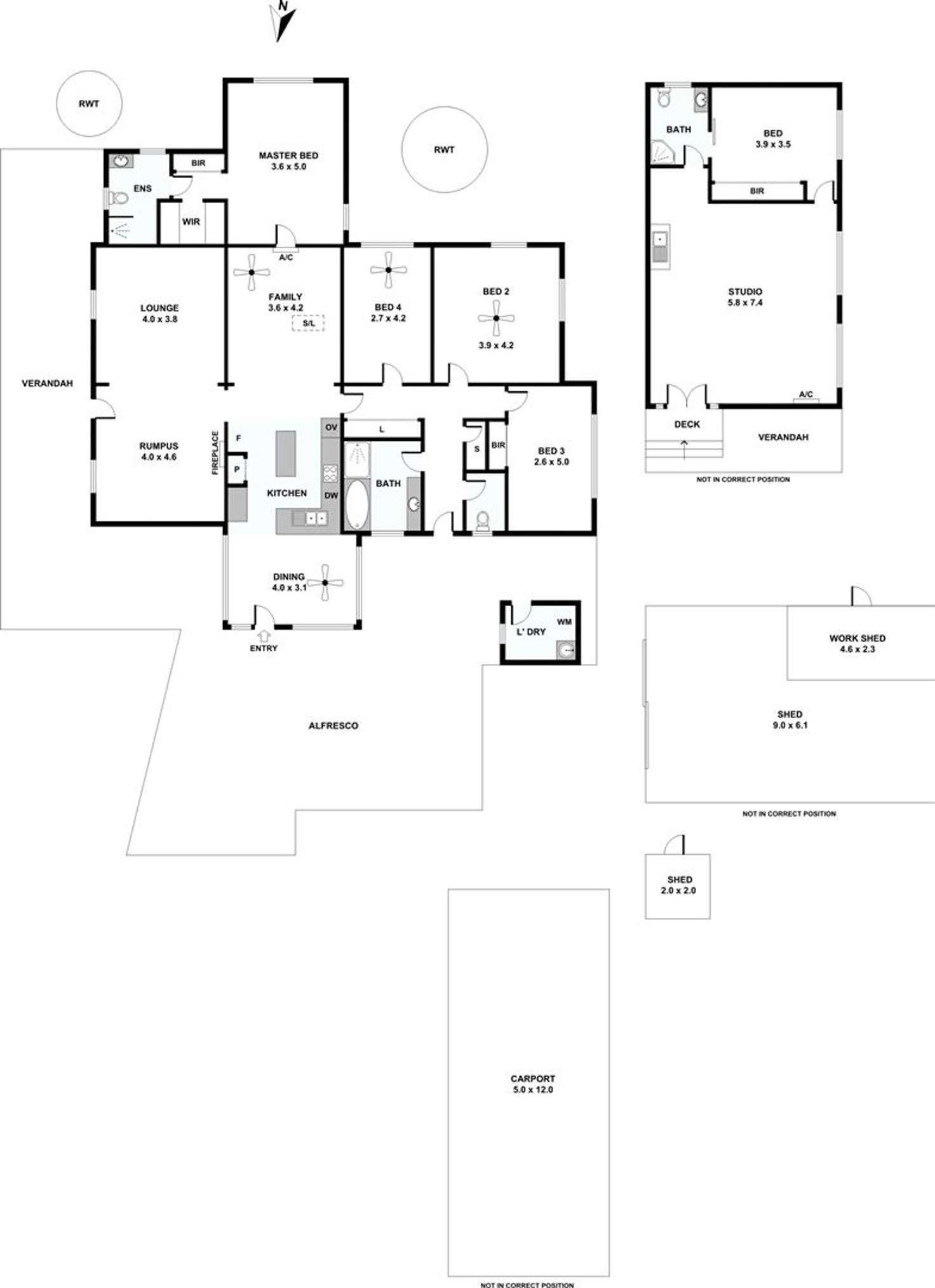 Floorplan of Homely house listing, 355 Nobby White Hill Road, Riverton SA 5412