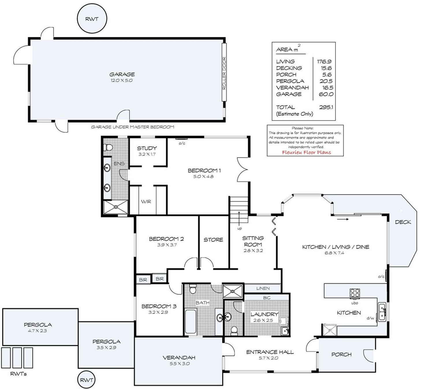 Floorplan of Homely house listing, 18 Honeyman Grove, Mccracken SA 5211