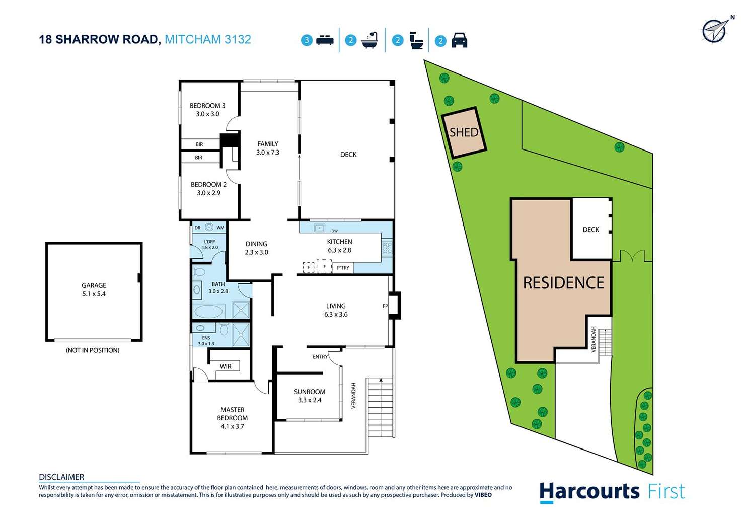 Floorplan of Homely house listing, 18 Sharrow Road, Mitcham VIC 3132
