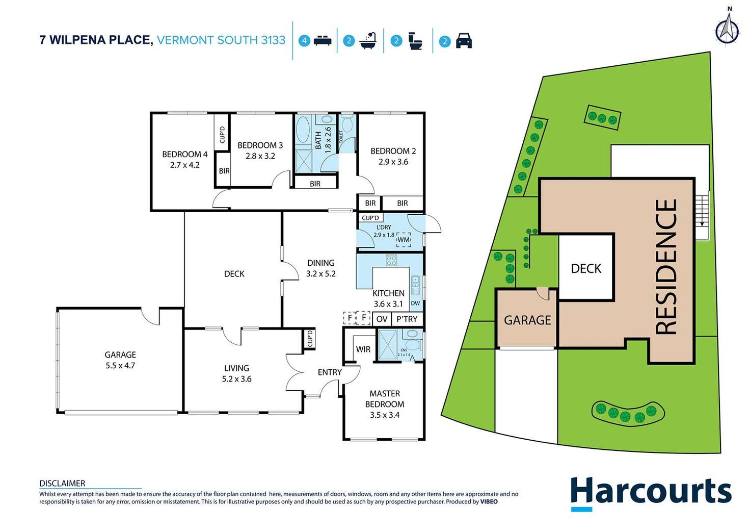 Floorplan of Homely house listing, 7 Wilpena Place, Vermont South VIC 3133