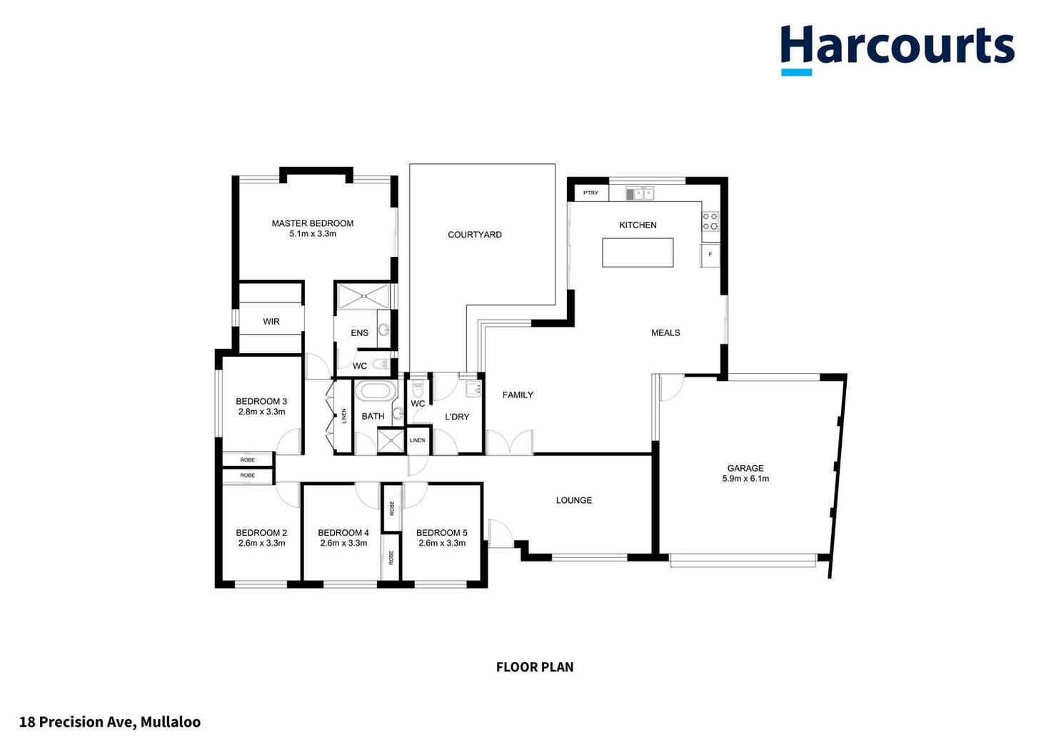 Floorplan of Homely house listing, 18 Precision Avenue, Mullaloo WA 6027