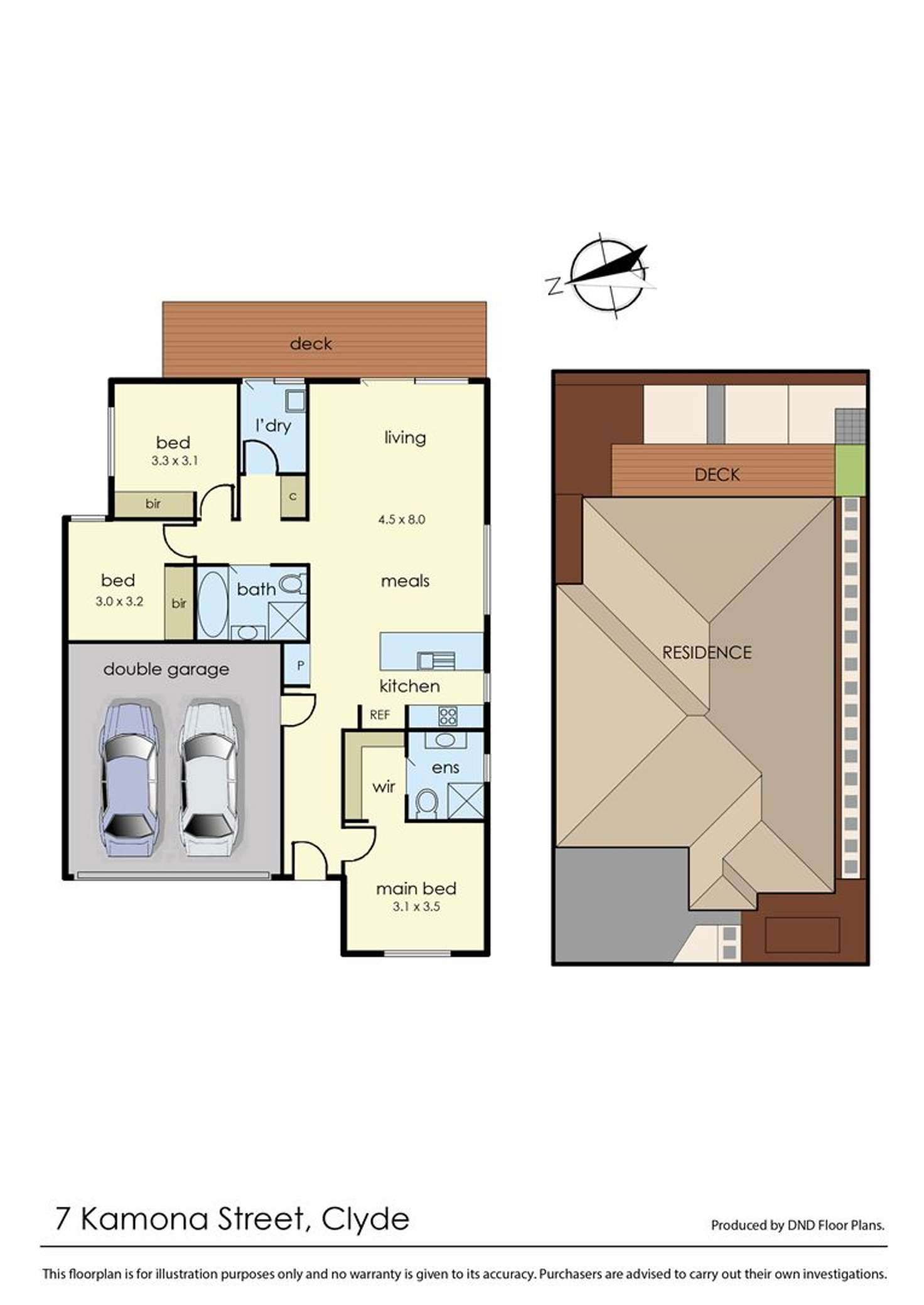 Floorplan of Homely house listing, 7 Kamona Street, Clyde VIC 3978