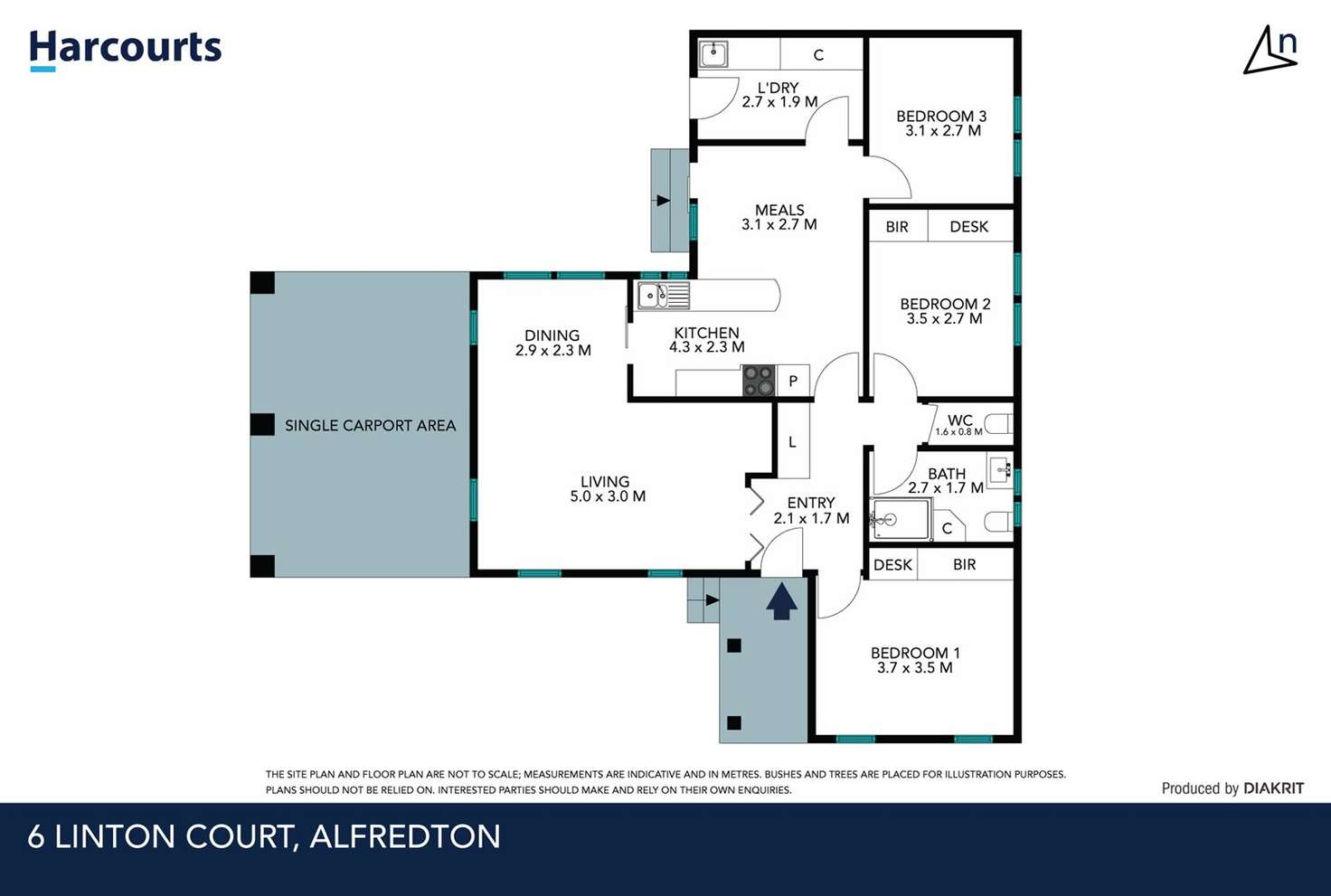 Floorplan of Homely house listing, 6 Linton Court, Alfredton VIC 3350